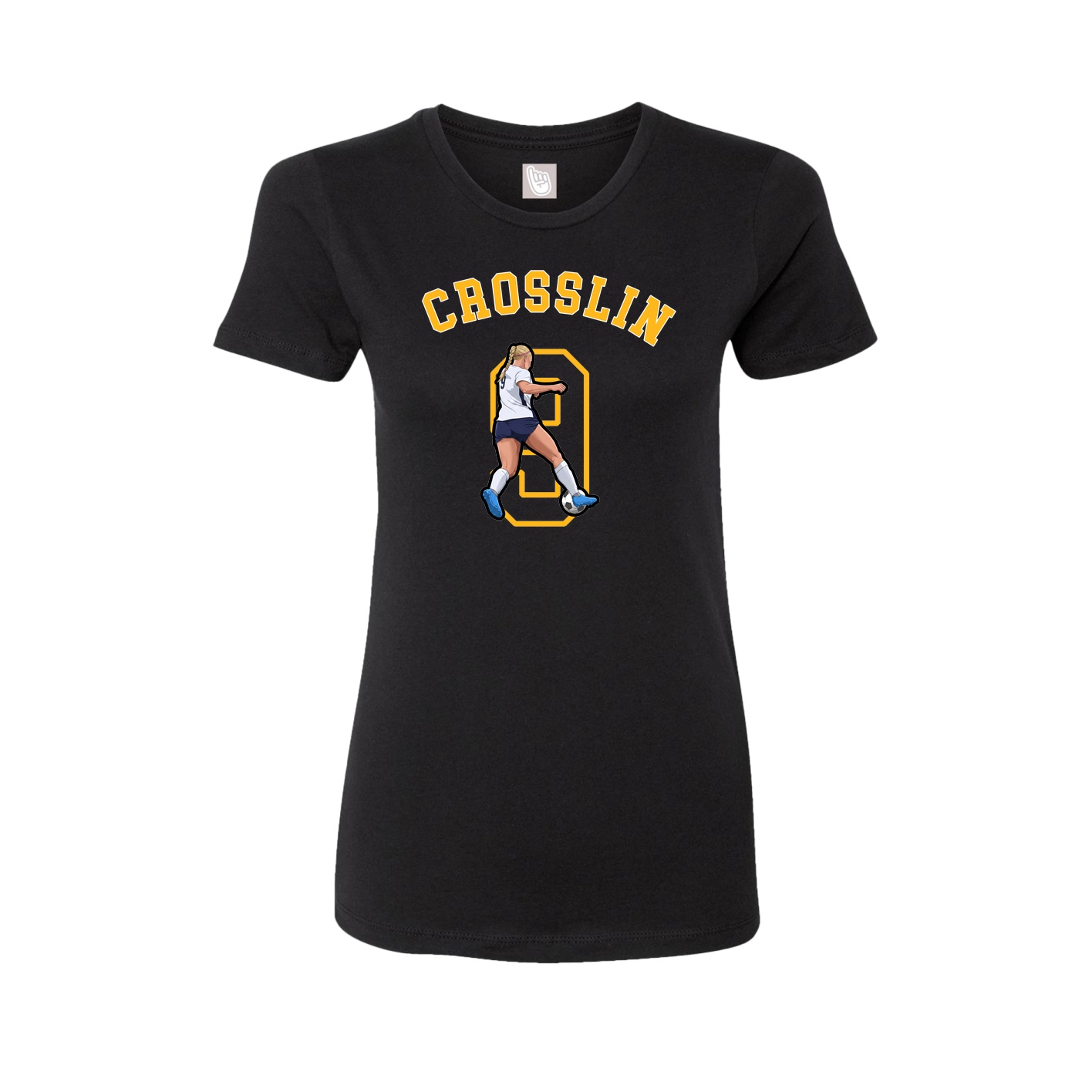Fitted Women's Tee — Shirsey Arch in Black