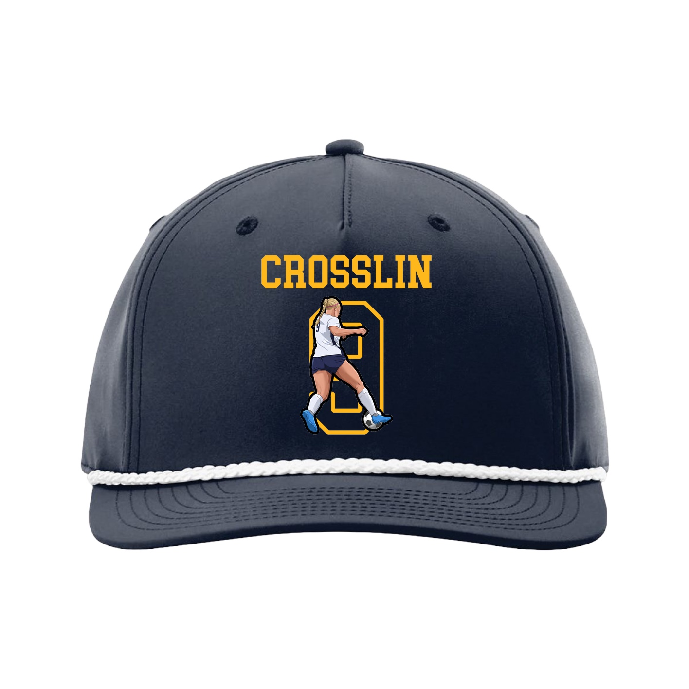 Five-Panel Classic Rope Cap — Shirsey in Navy