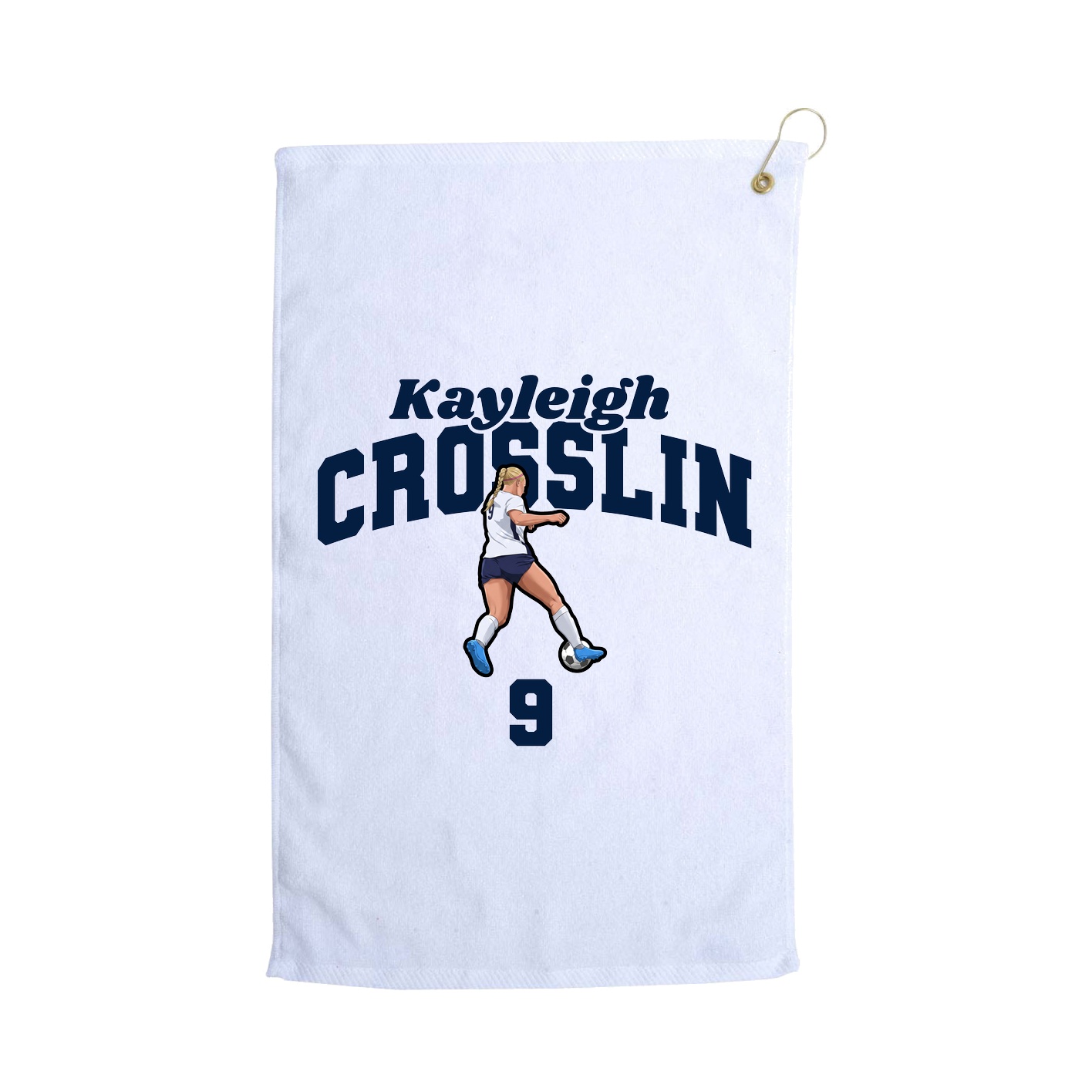 Golf Towel — Signature Arch in White
