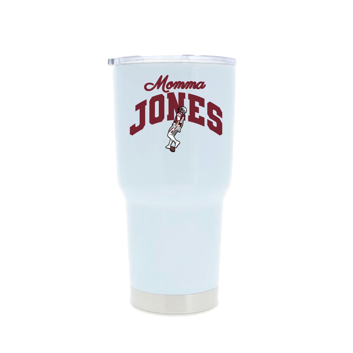 30oz Stainless Steel Tumbler — Mothers Day Arch in White
