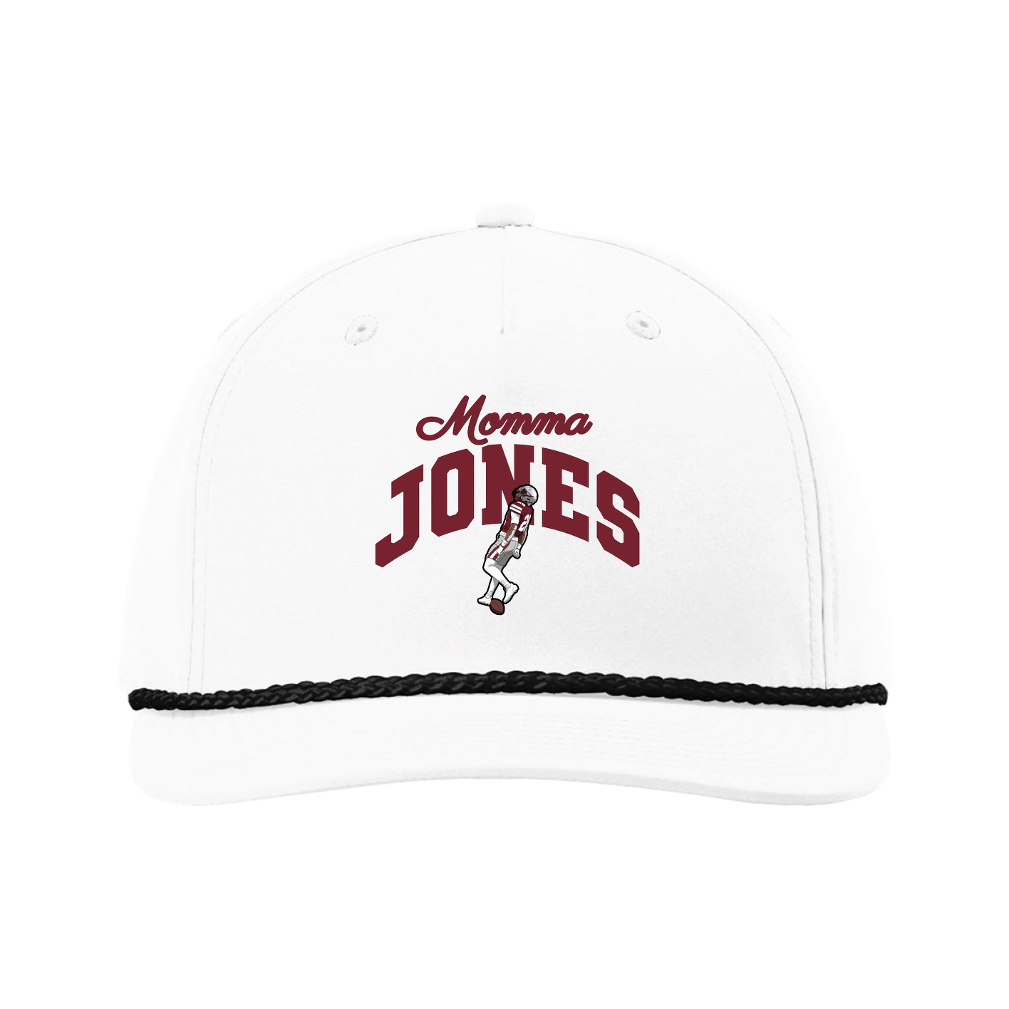 Five-Panel Classic Rope Cap — Mothers Day Arch in White