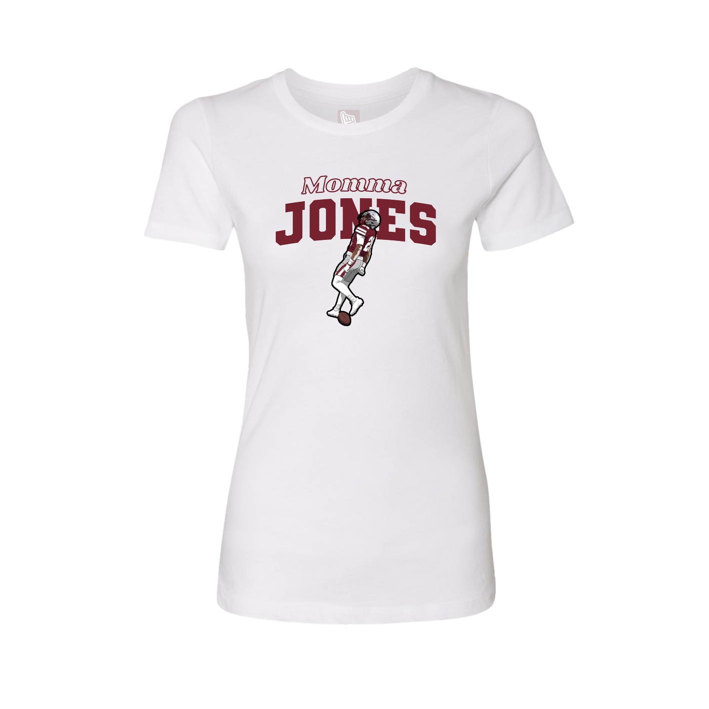 Womens Tee — Mothers Day Block in White