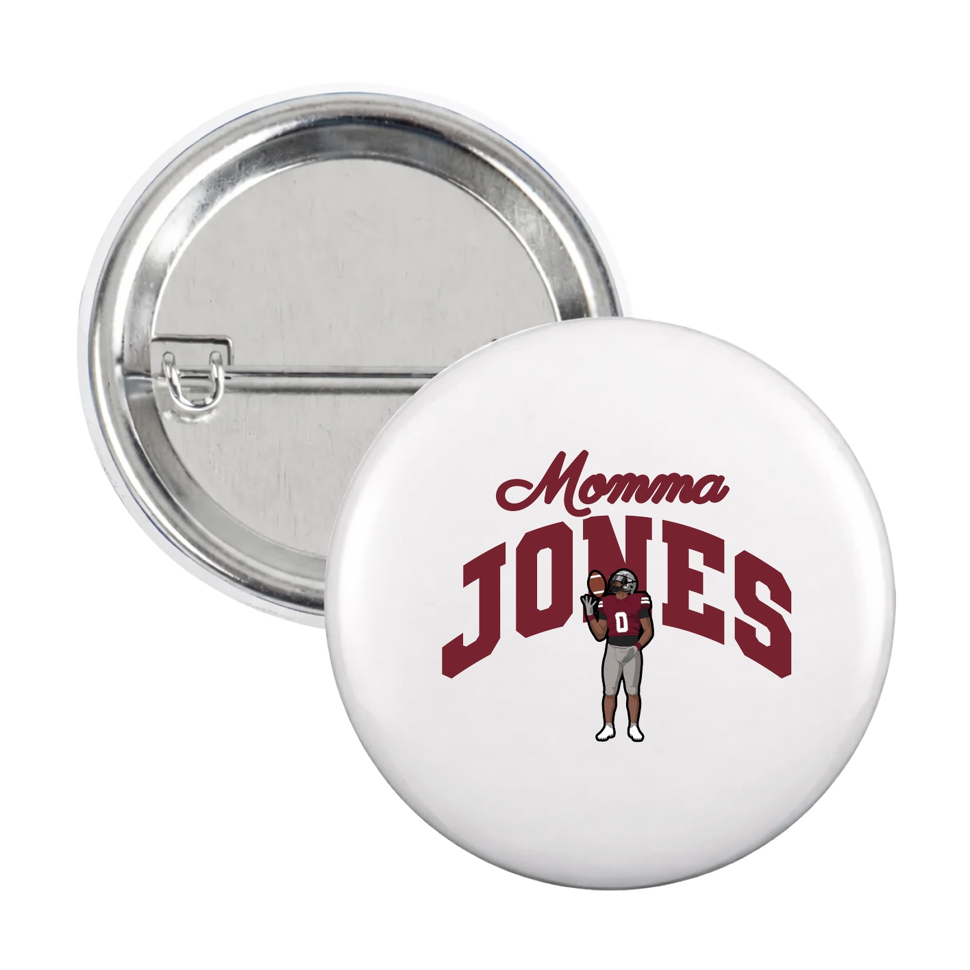 Game Day Button — Mothers Day Arch in White
