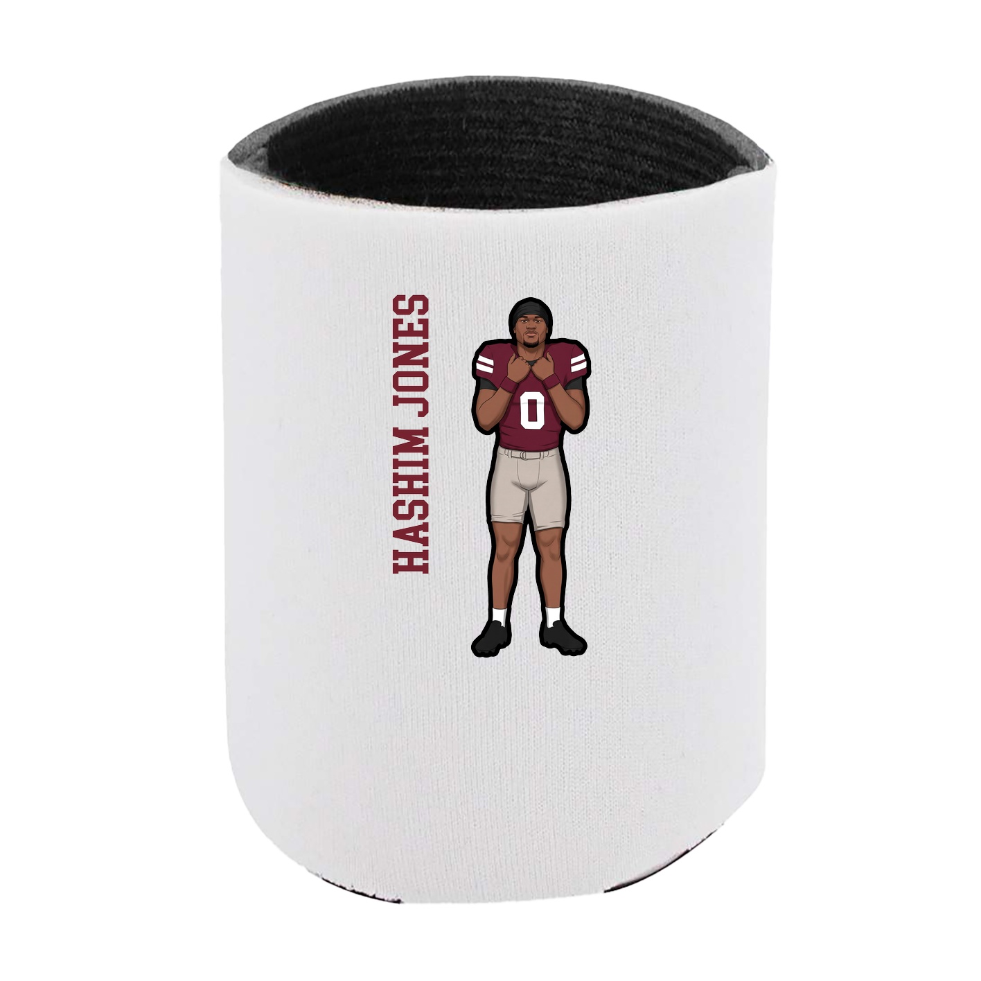 Can Holder — Name Vertical in White