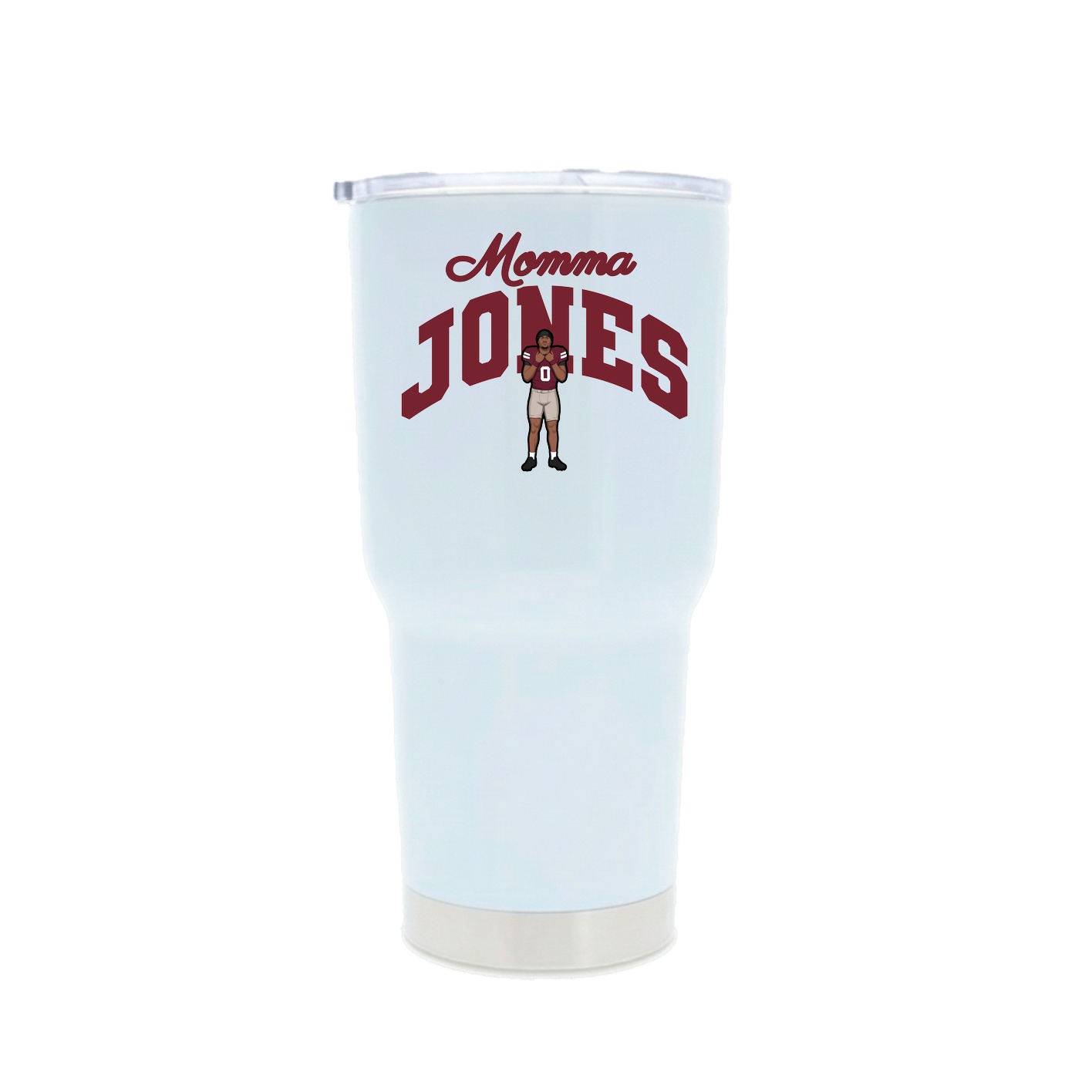 30oz Stainless Steel Tumbler — Mothers Day Arch in White