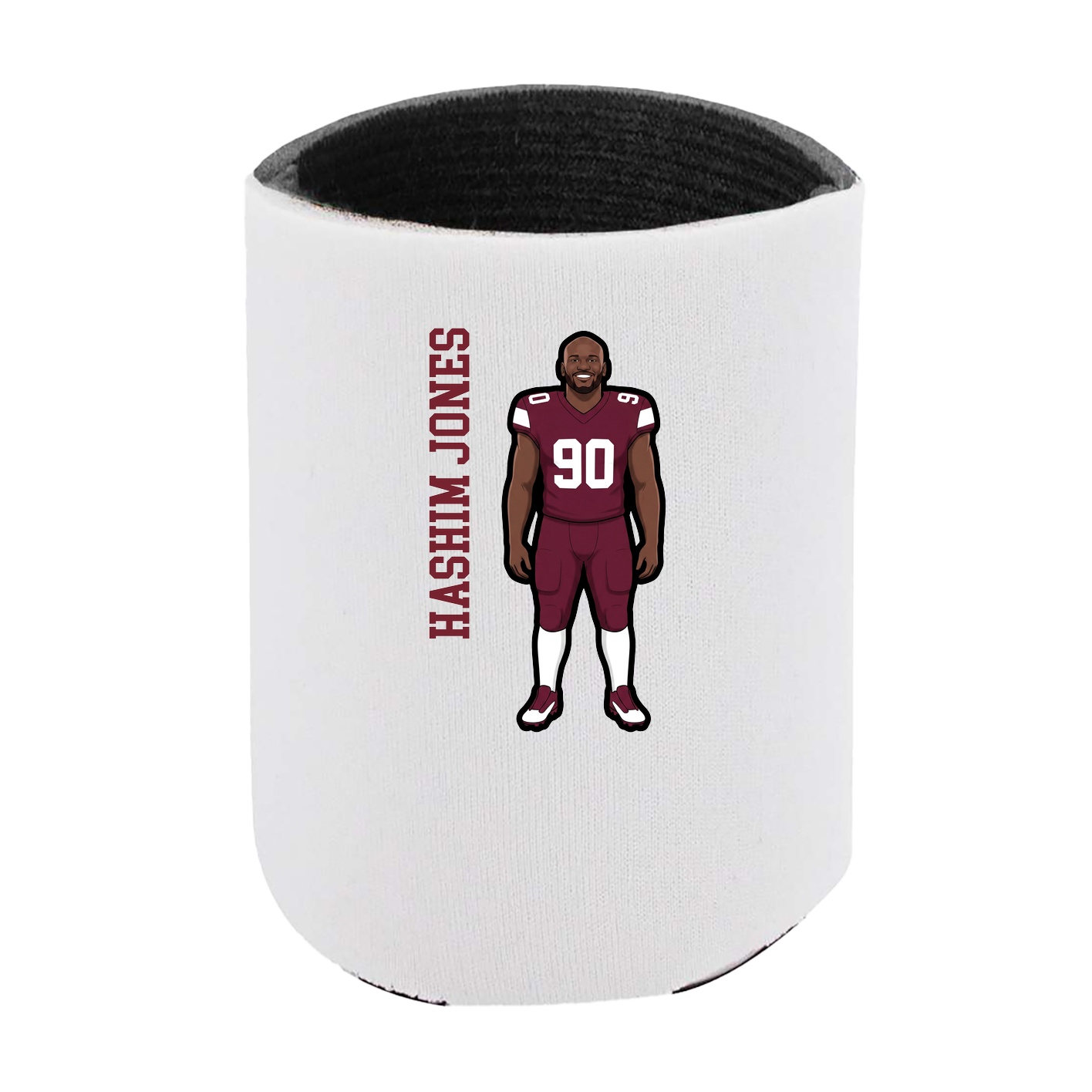 Can Holder — Name Vertical in White