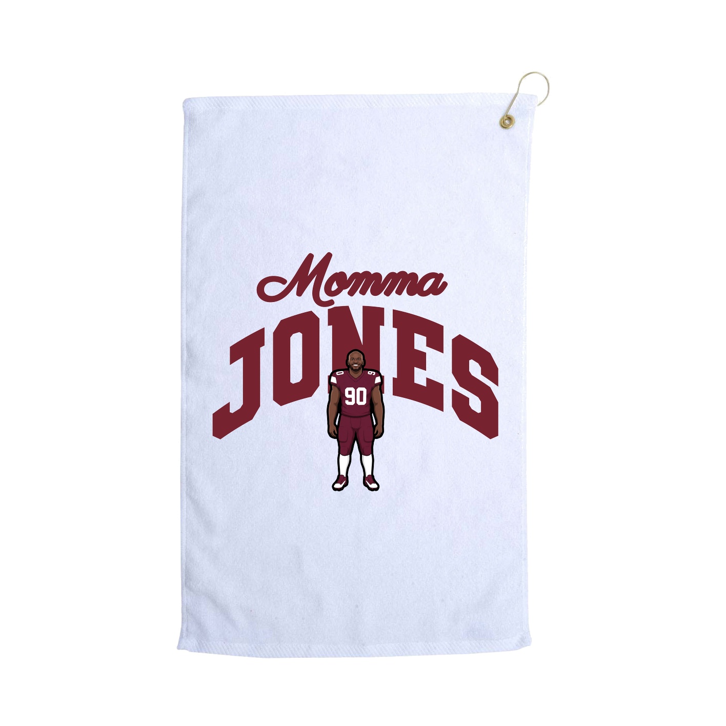 Golf Towel — Mothers Day Arch in White