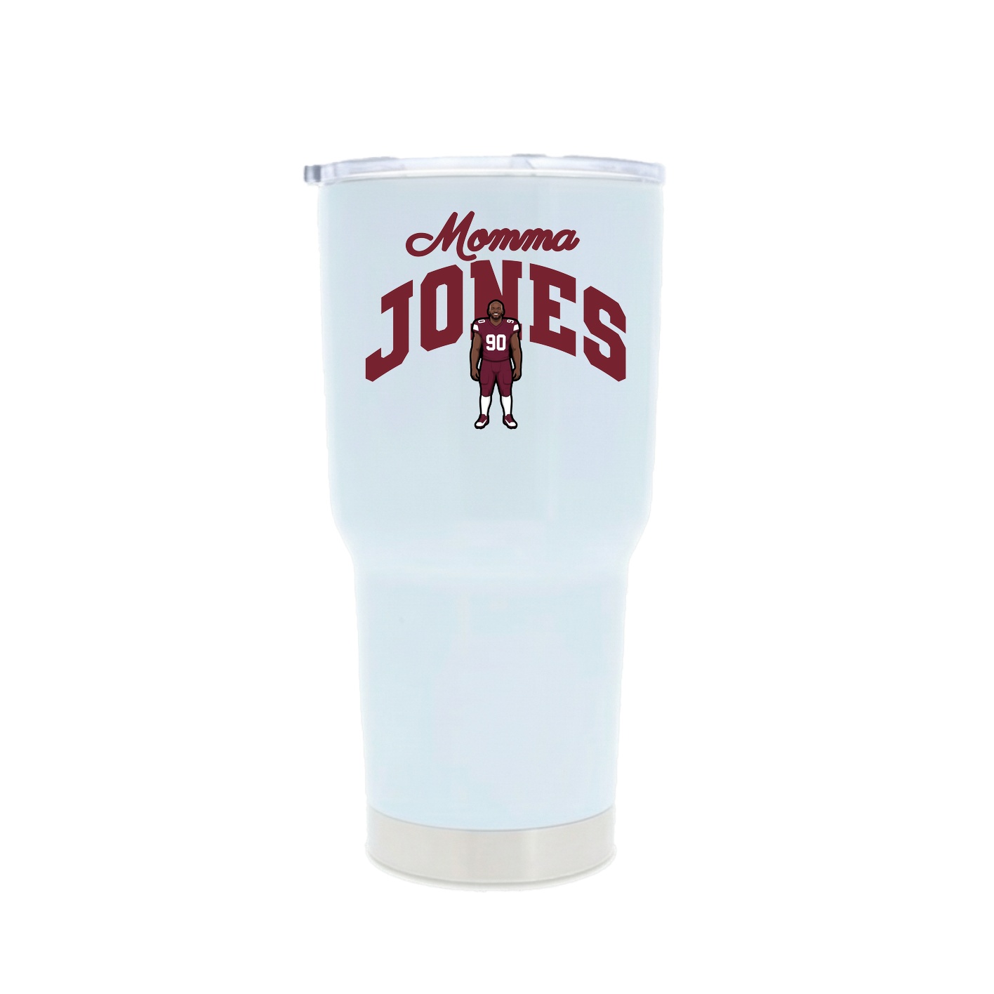30oz Stainless Steel Tumbler — Mothers Day Arch in White