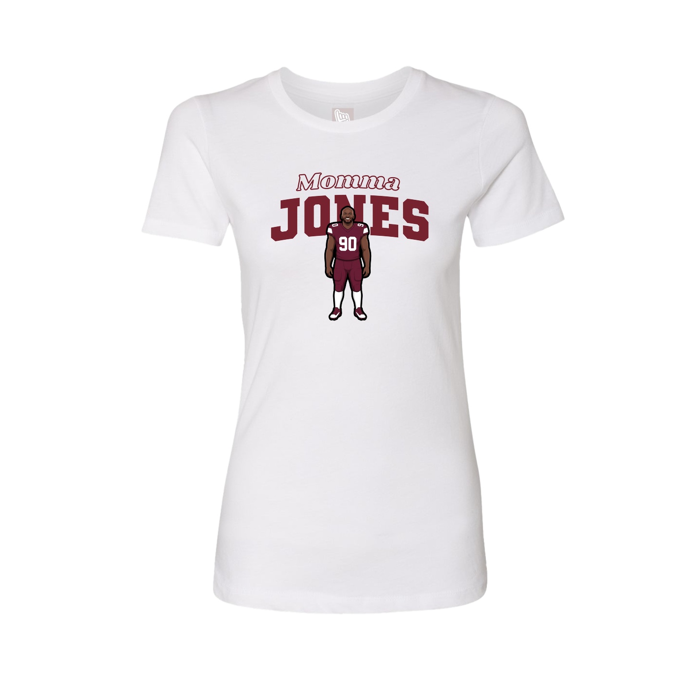 Womens Tee — Mothers Day Block in White