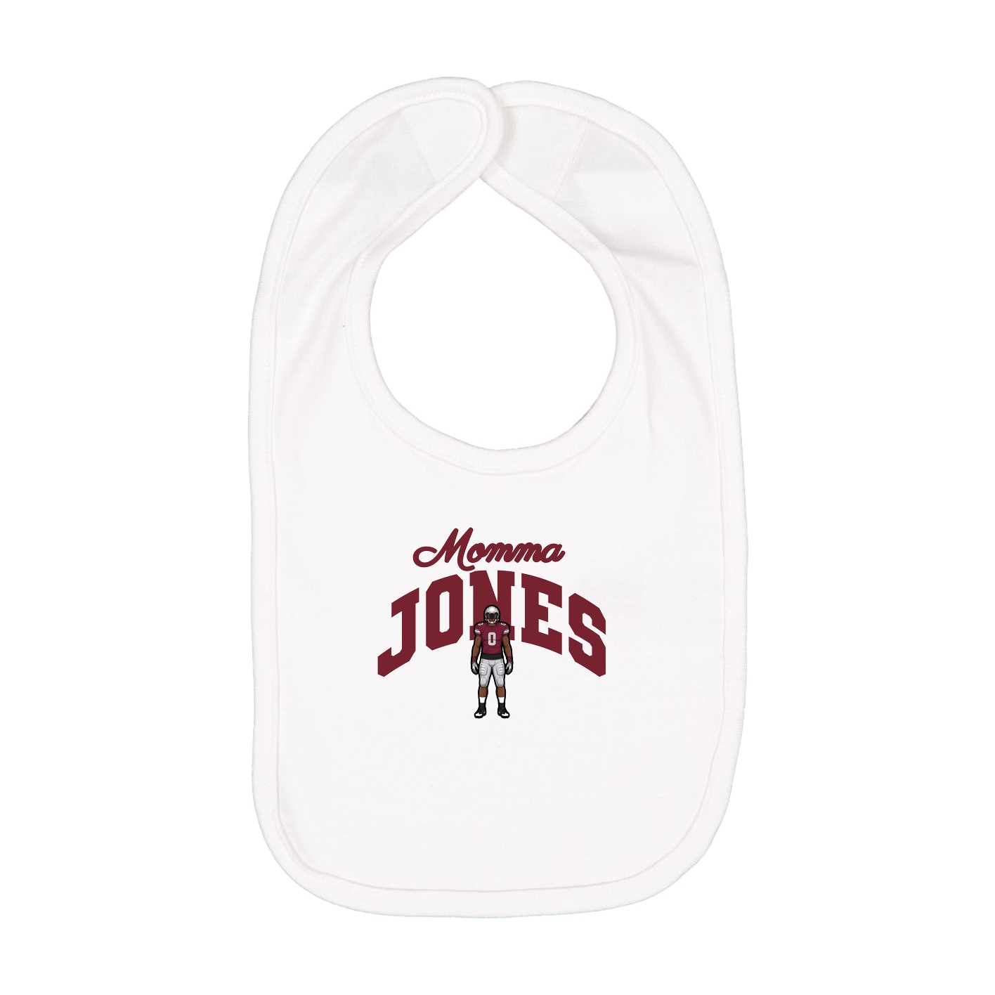 Infant Bib — Mothers Day Arch in White
