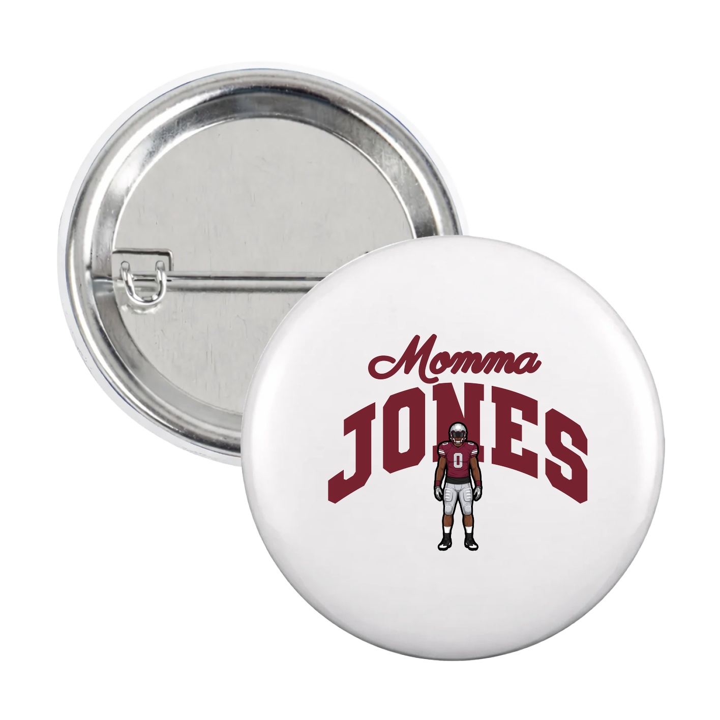 Game Day Button — Mothers Day Arch in White