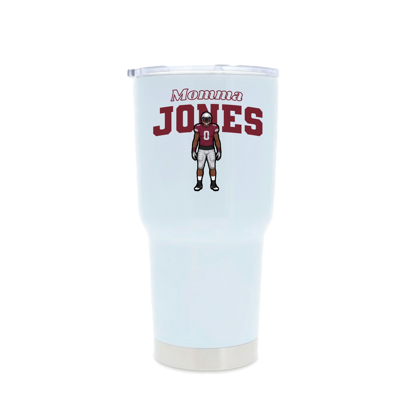 30oz Stainless Steel Tumbler — Mothers Day Block in White
