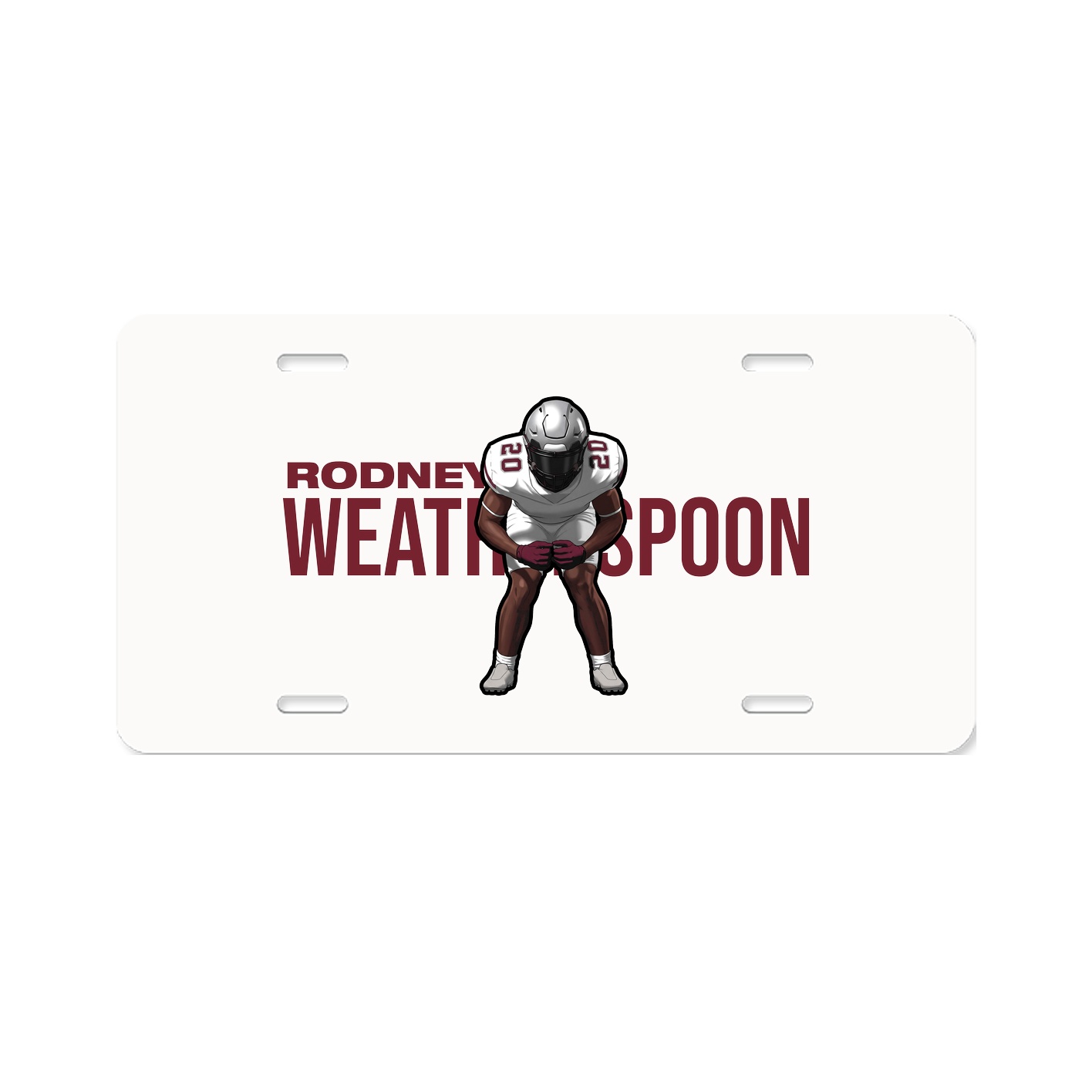 License Plate — Player Name in Classic