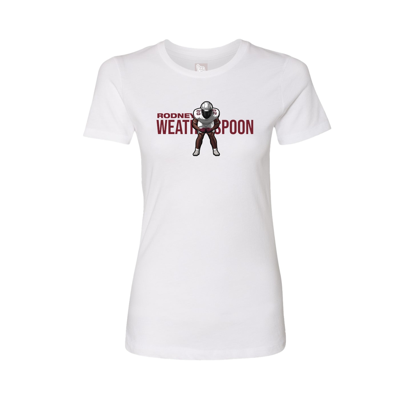 Womens Tee — Player Name in White