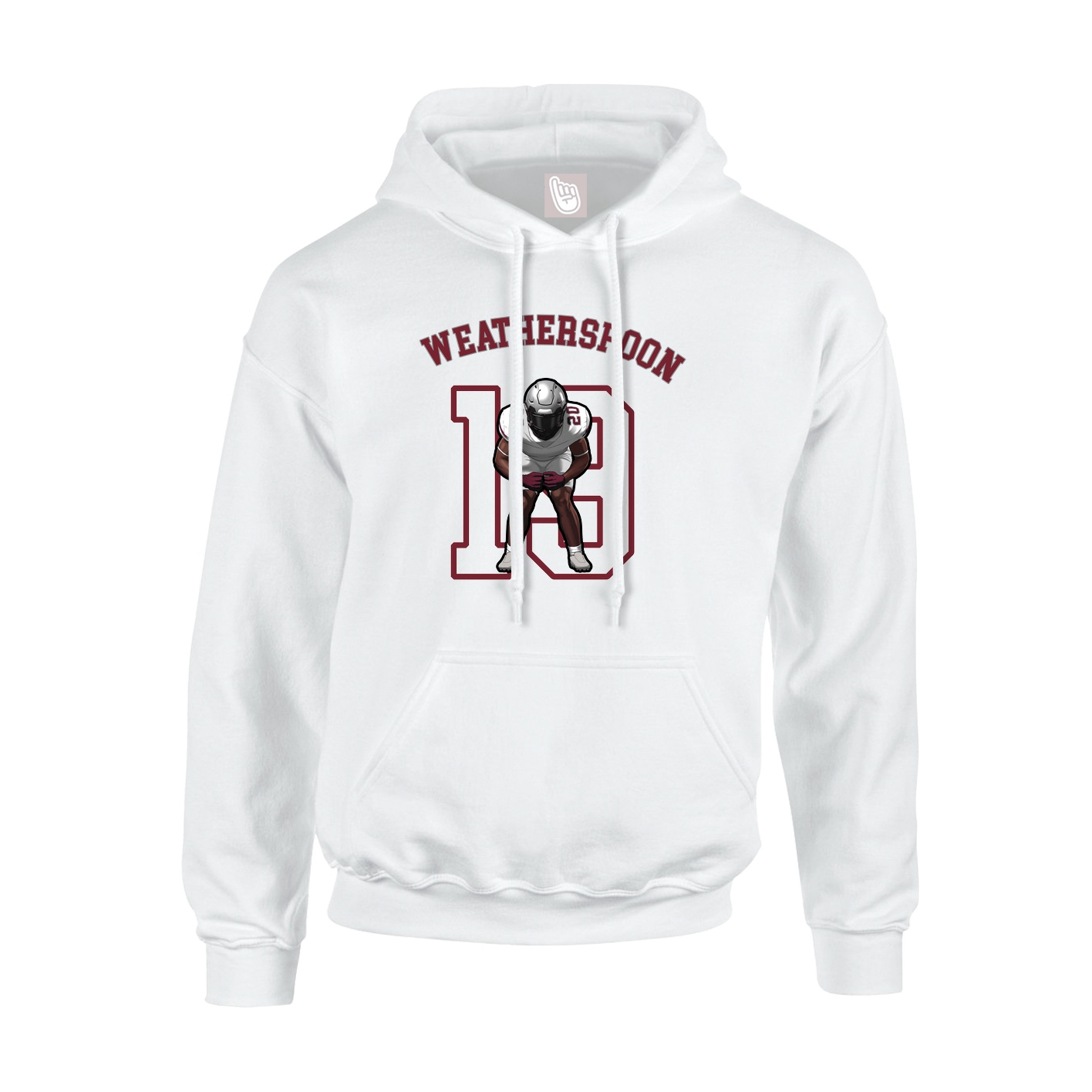 Hoodie — Shirsey Arch in White