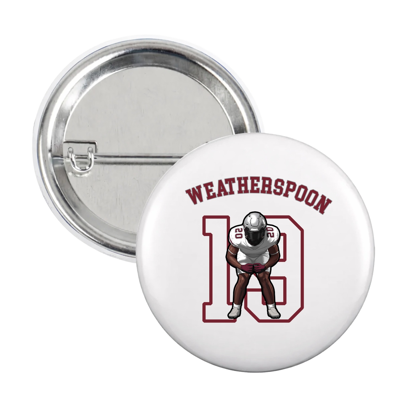 Game Day Button — Shirsey Arch in White