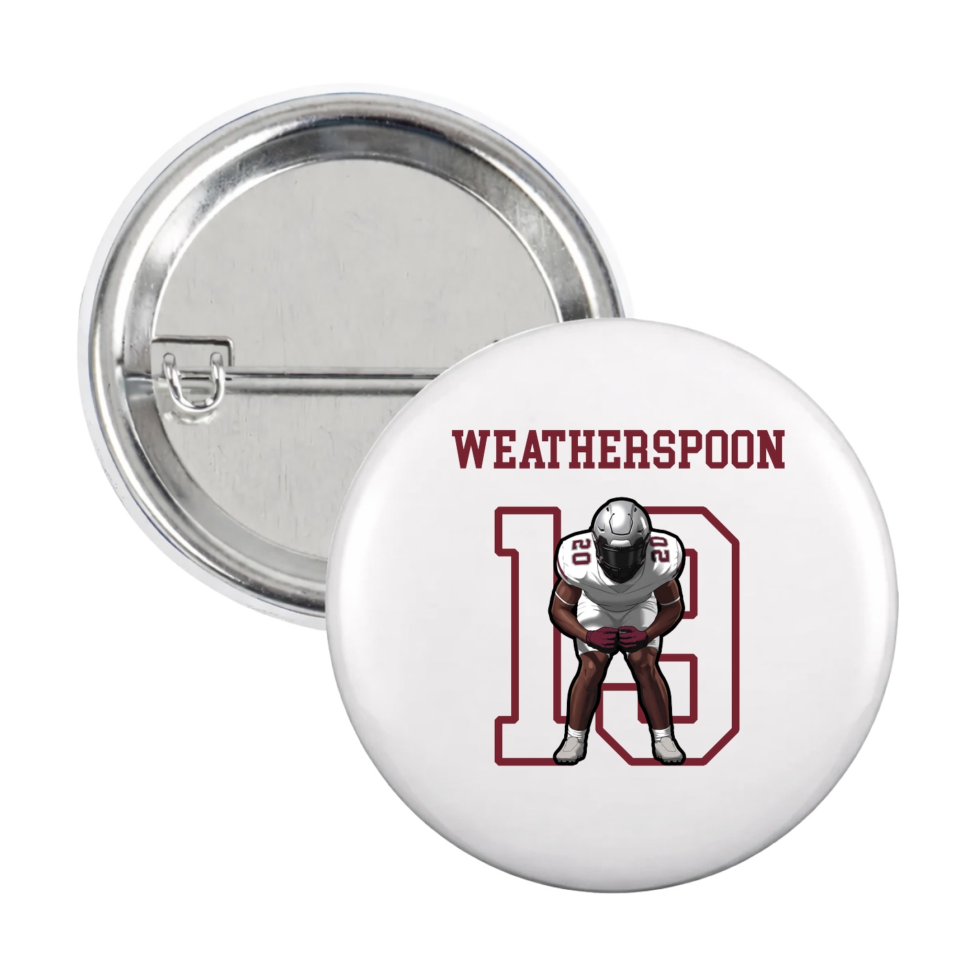 Game Day Button — Shirsey in White