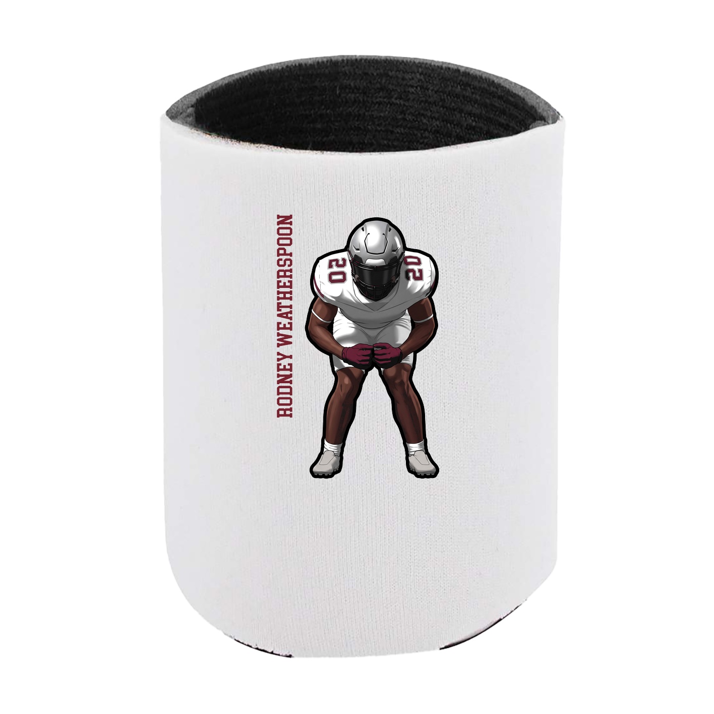 Can Holder — Name Vertical in White