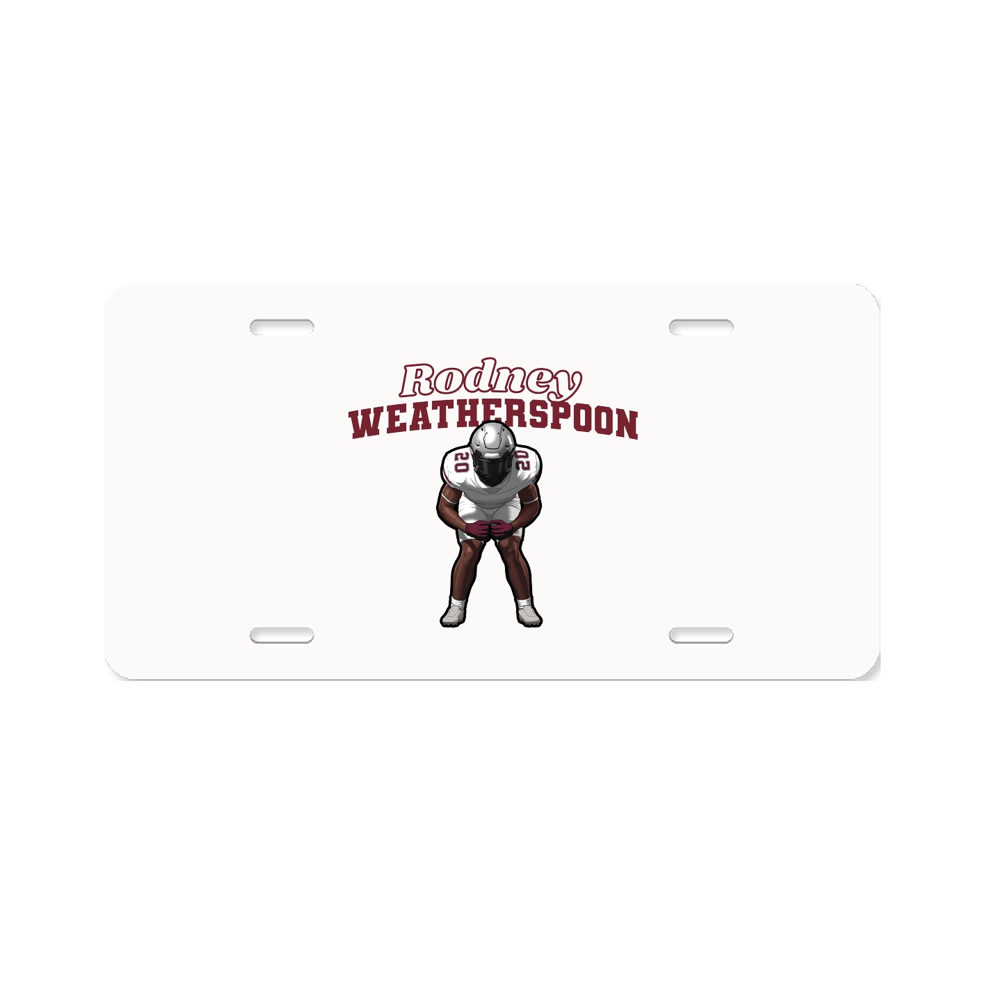 License Plate — Name Arch in Classic