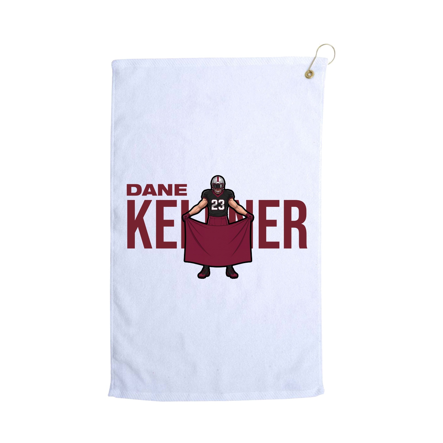 Golf Towel — Player Name in White