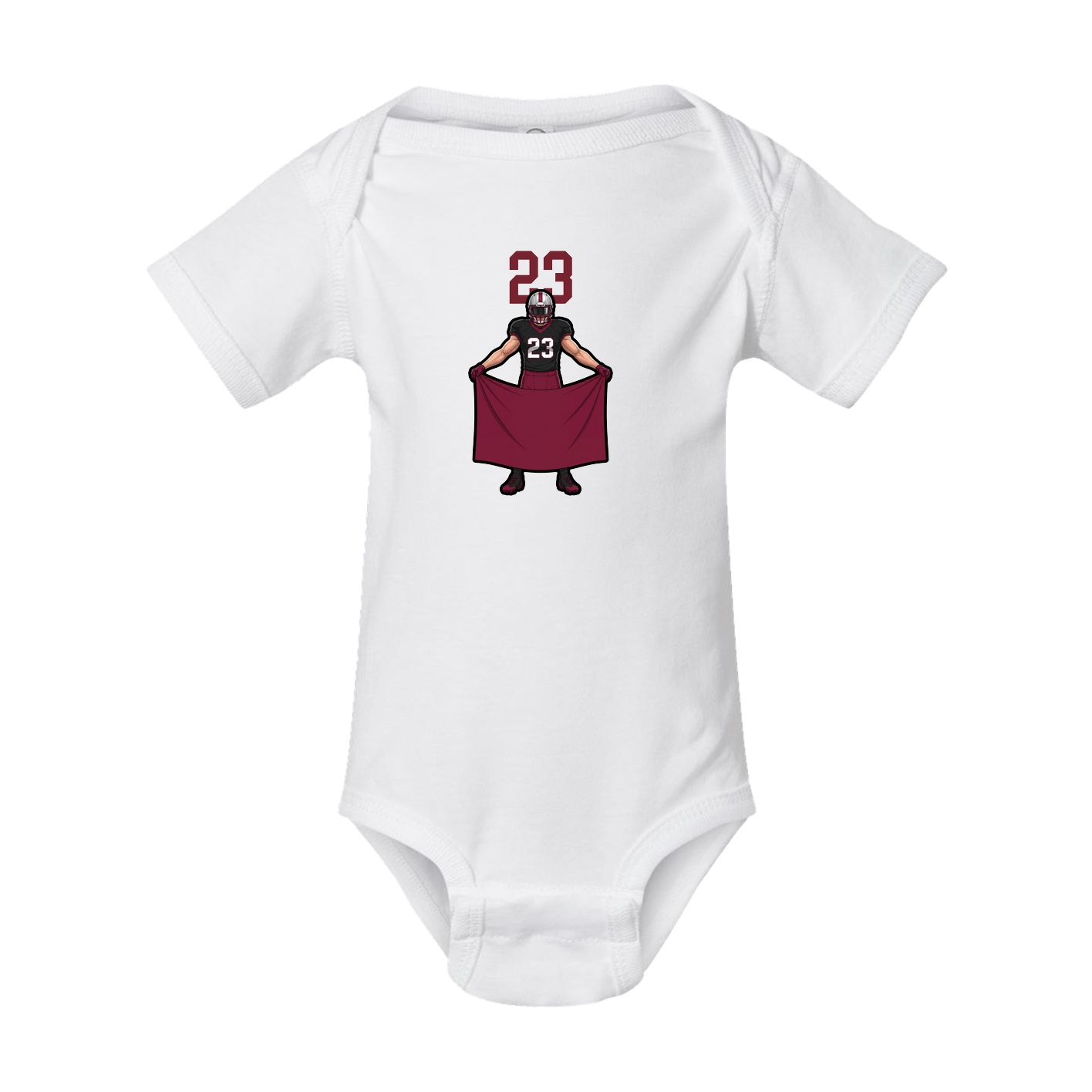 Baby Onesie — Number Top in White