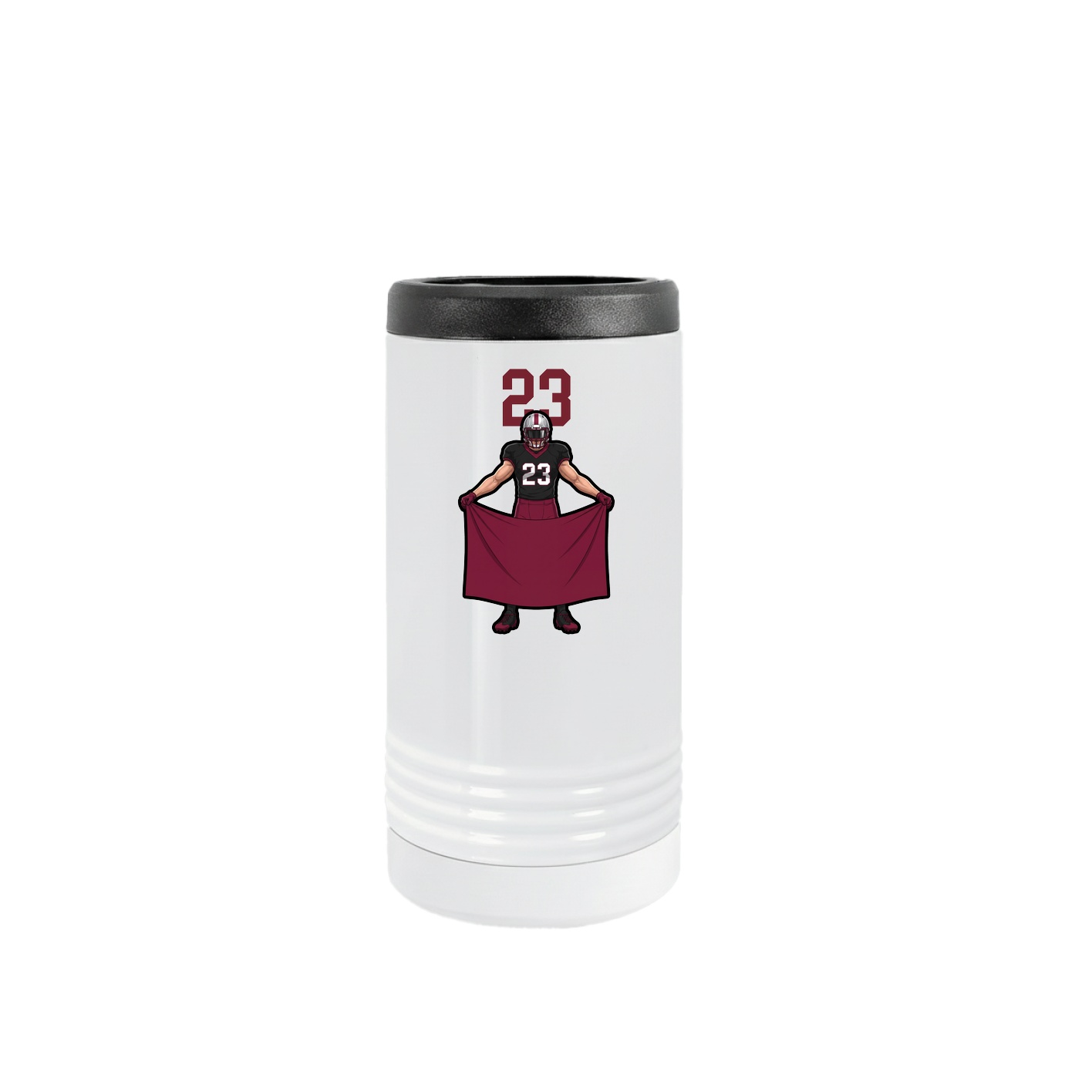 Slim Beverage Holder — Number Top in White