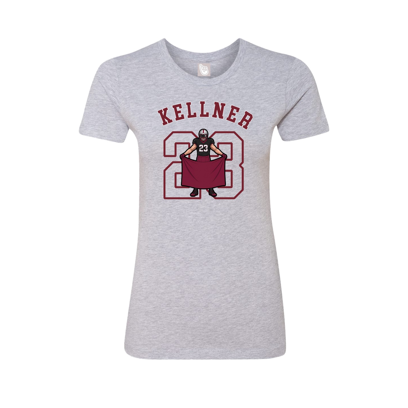 Fitted Women's Tee — Shirsey Arch in Grey