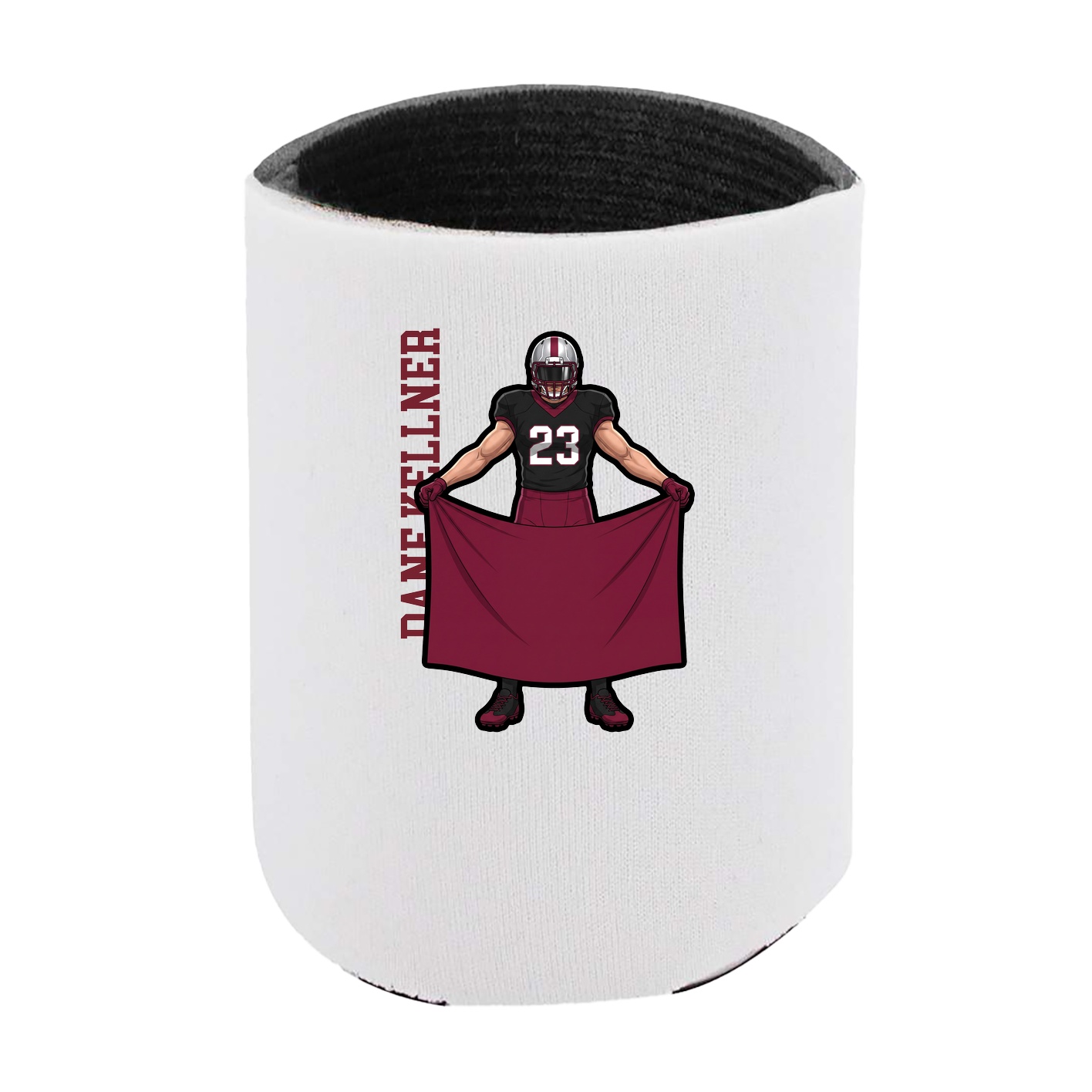 Can Holder — Name Vertical in White