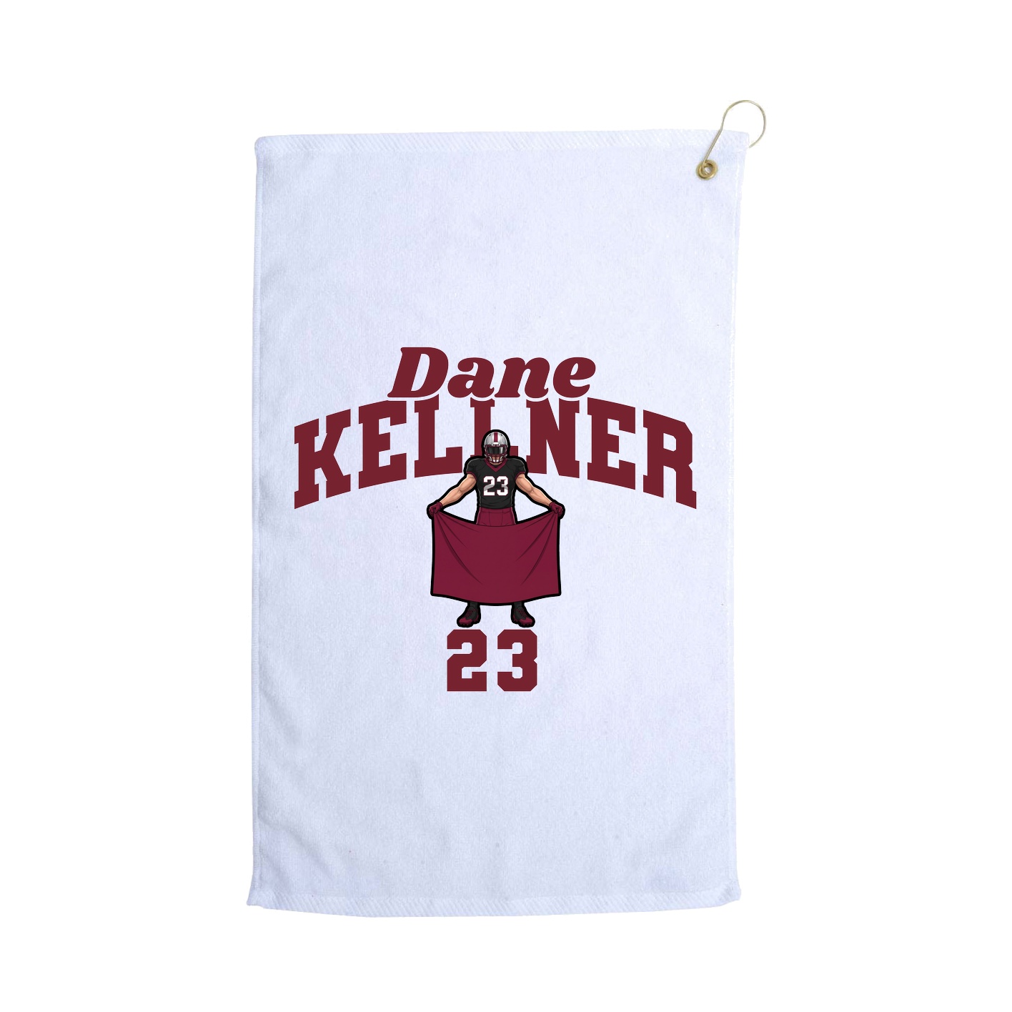 Golf Towel — Signature Arch in White