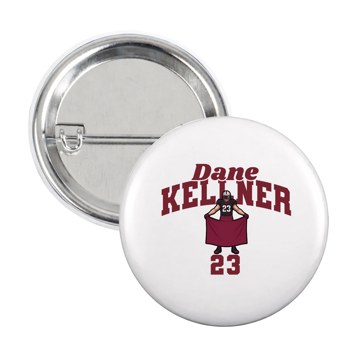 Game Day Button — Signature Arch in White