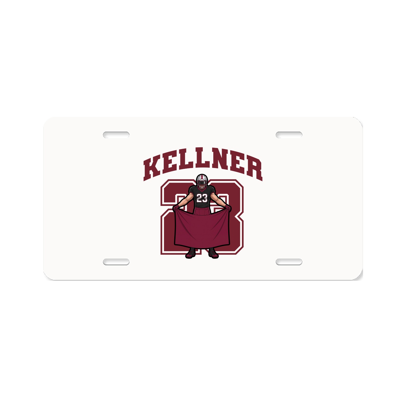 License Plate — Number in Classic