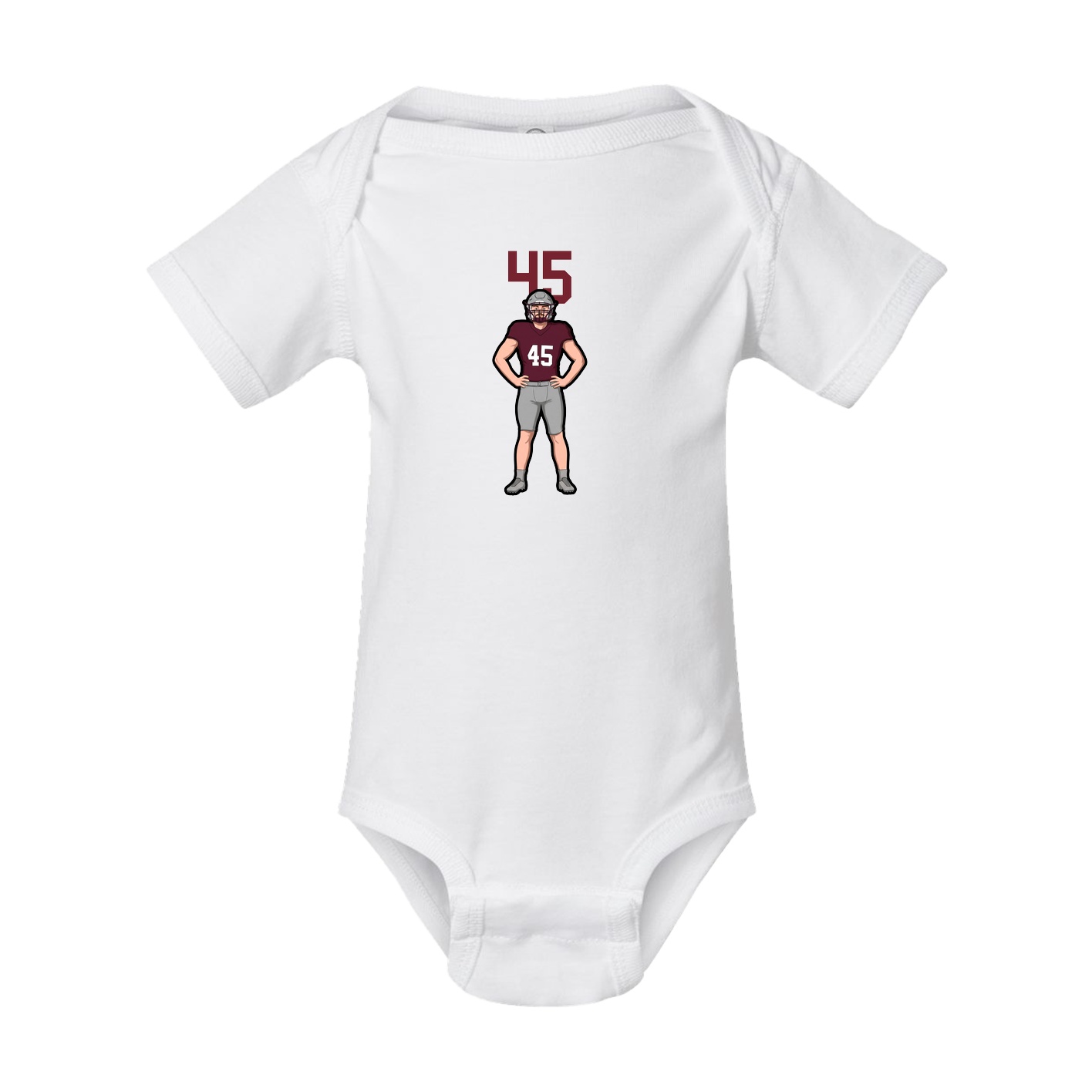 Baby Onesie — Number Top in White