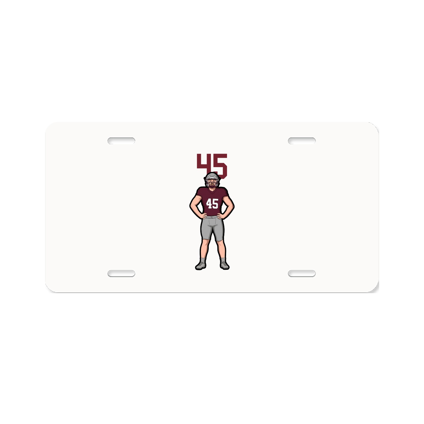 License Plate — Number Top in Classic