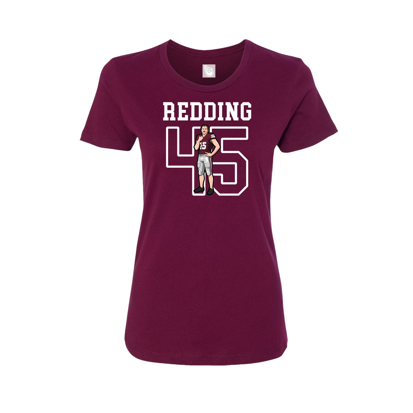 Fitted Women's Tee — Shirsey in Maroon