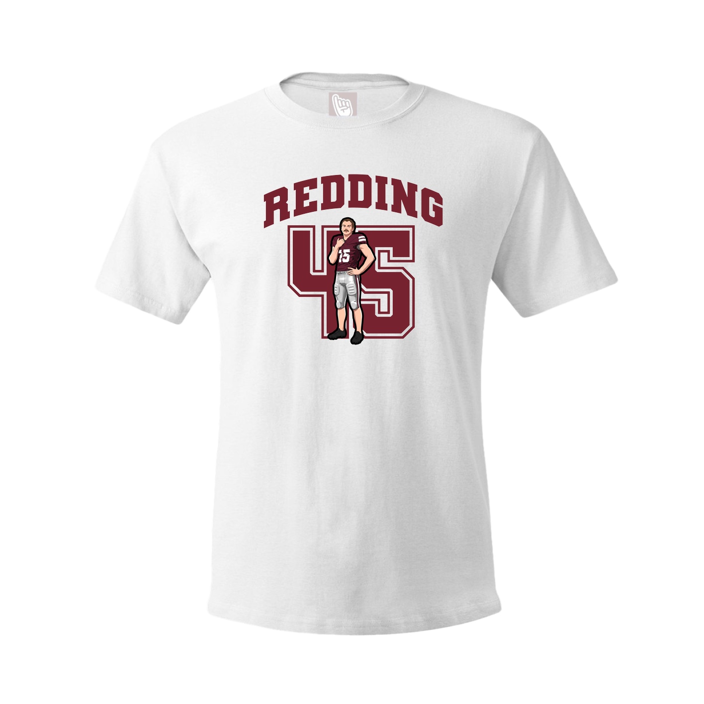 Youth Tee — Number in White