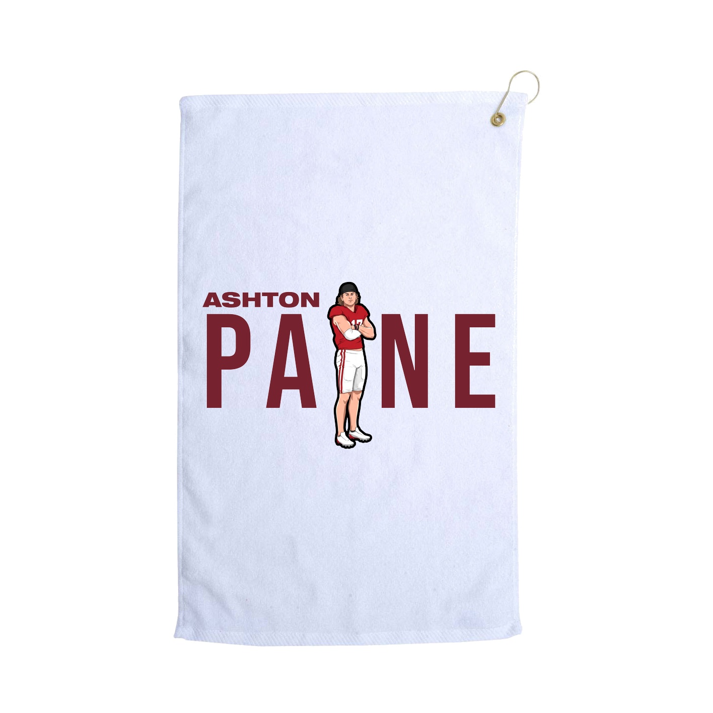 Golf Towel — Player Name in White