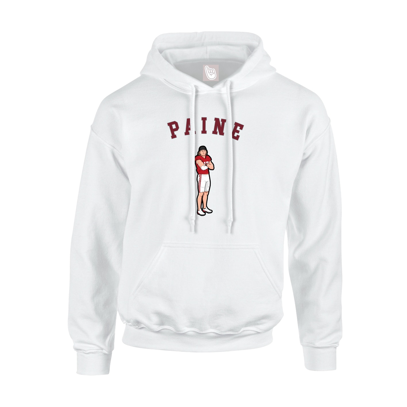 Youth Hoodie — Shirsey Arch in White