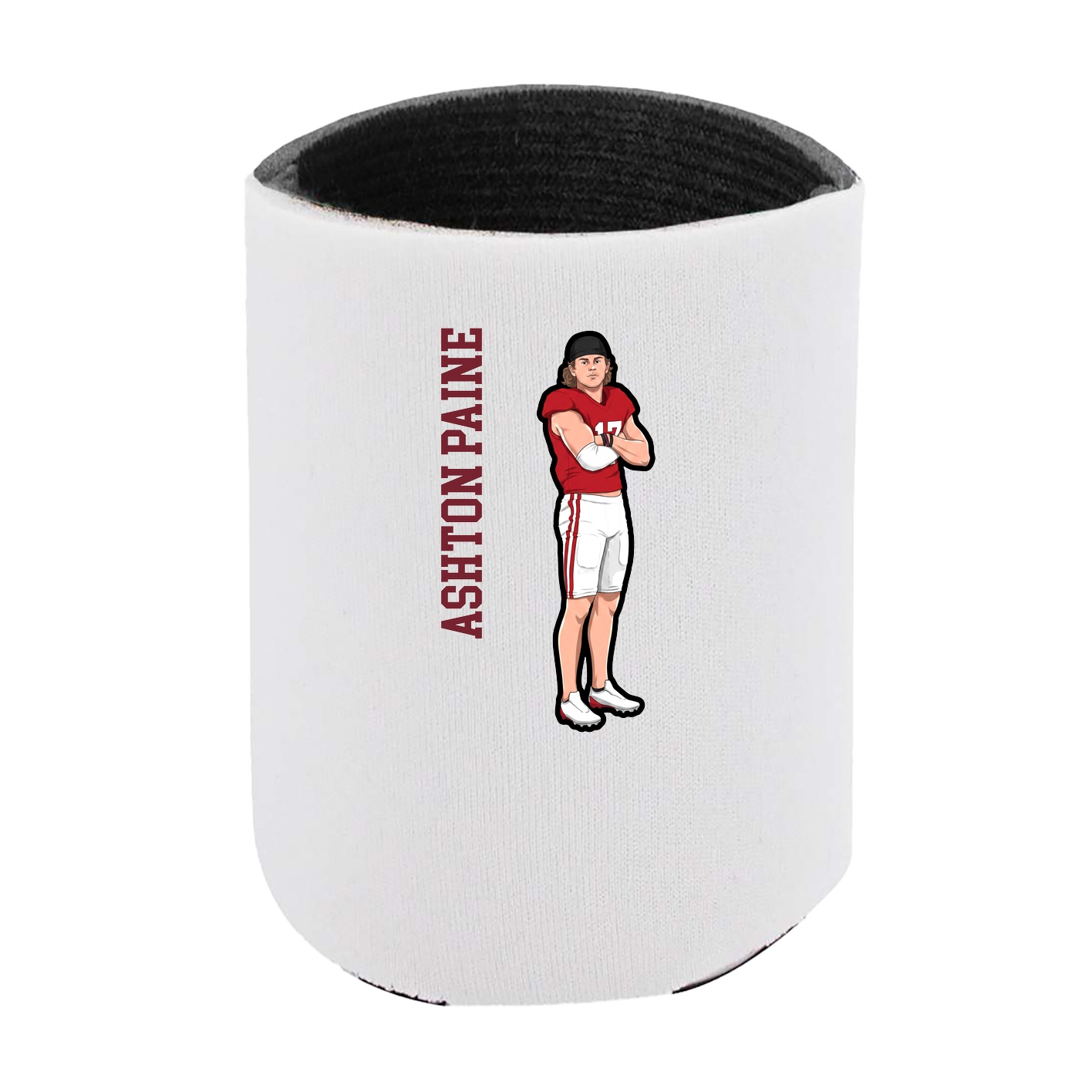 Can Holder — Name Vertical in White