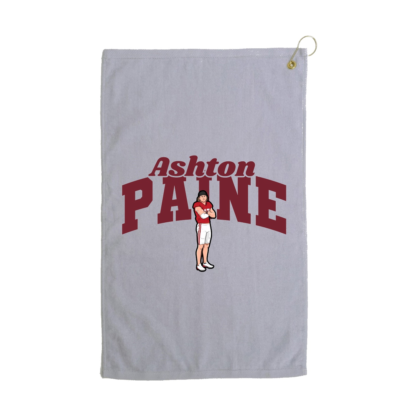 Golf Towel — Signature Arch in Grey