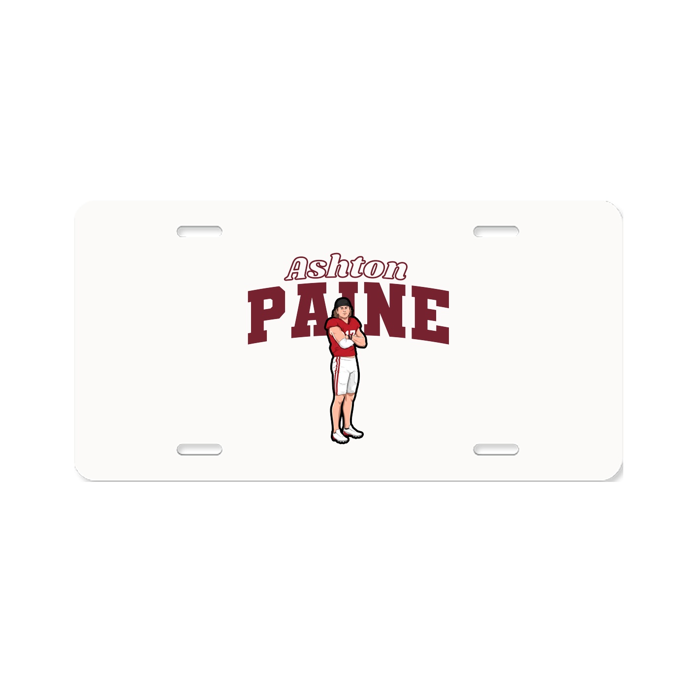 License Plate — Name Arch in Classic