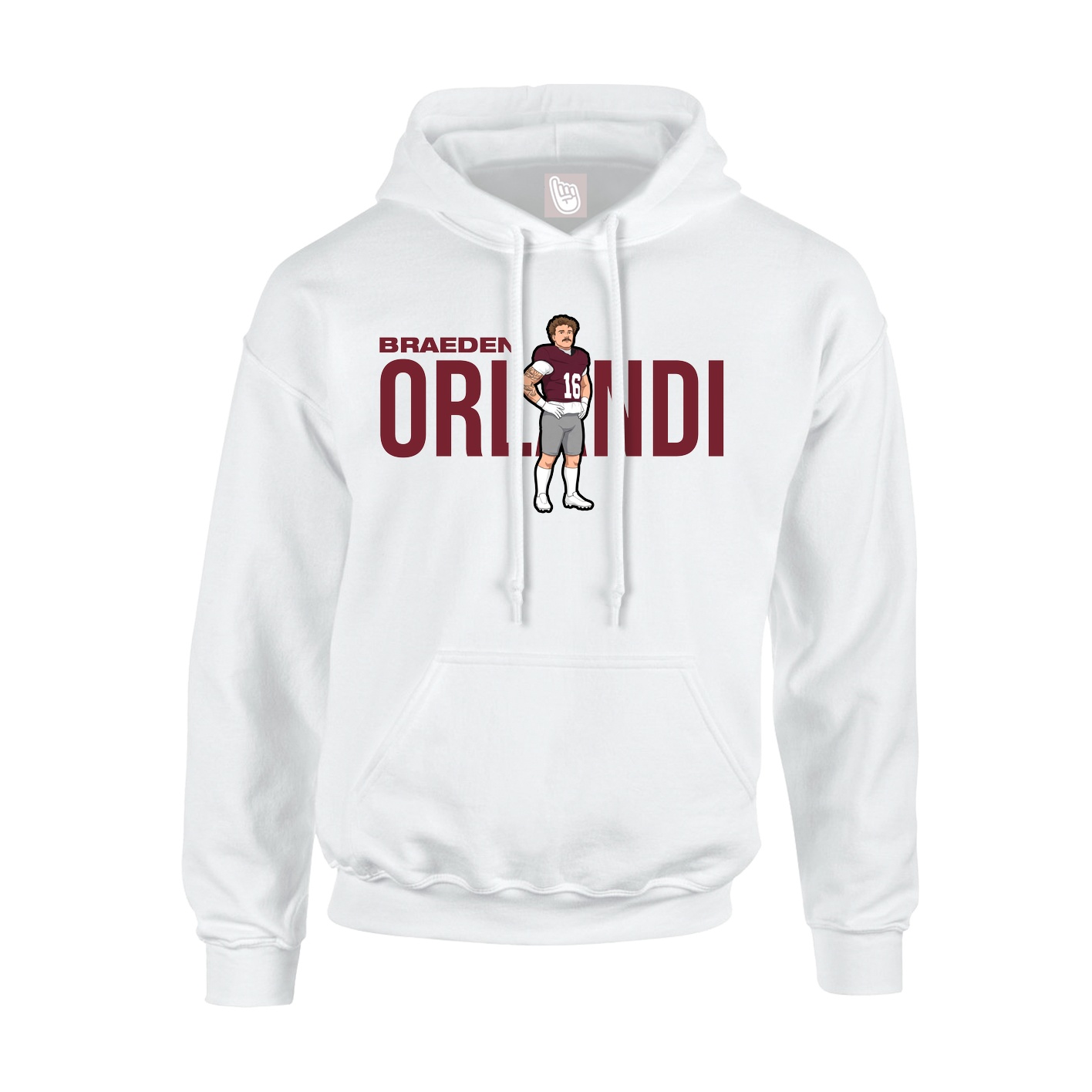 Hoodie — Player Name in White