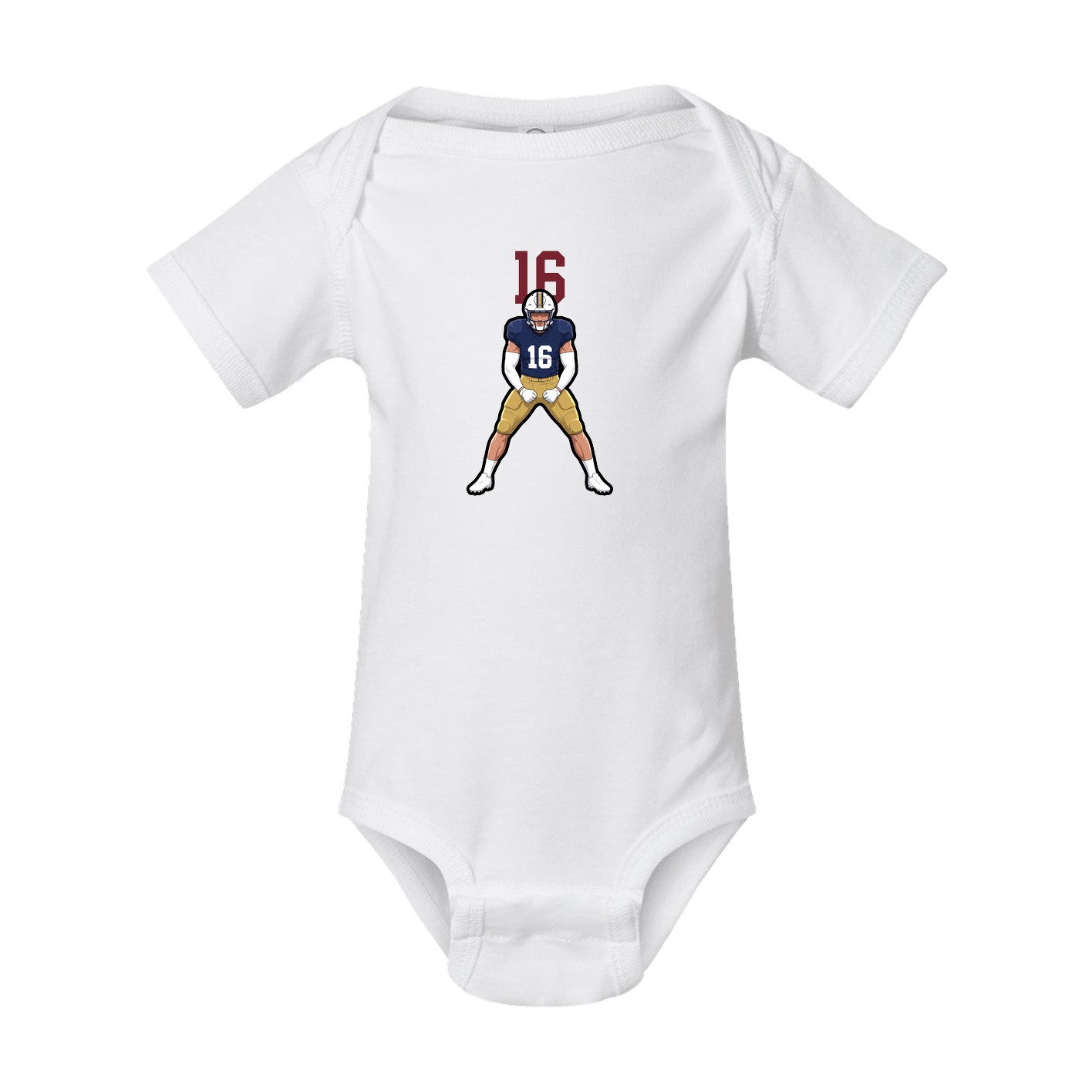 Baby Onesie — Number Top in White