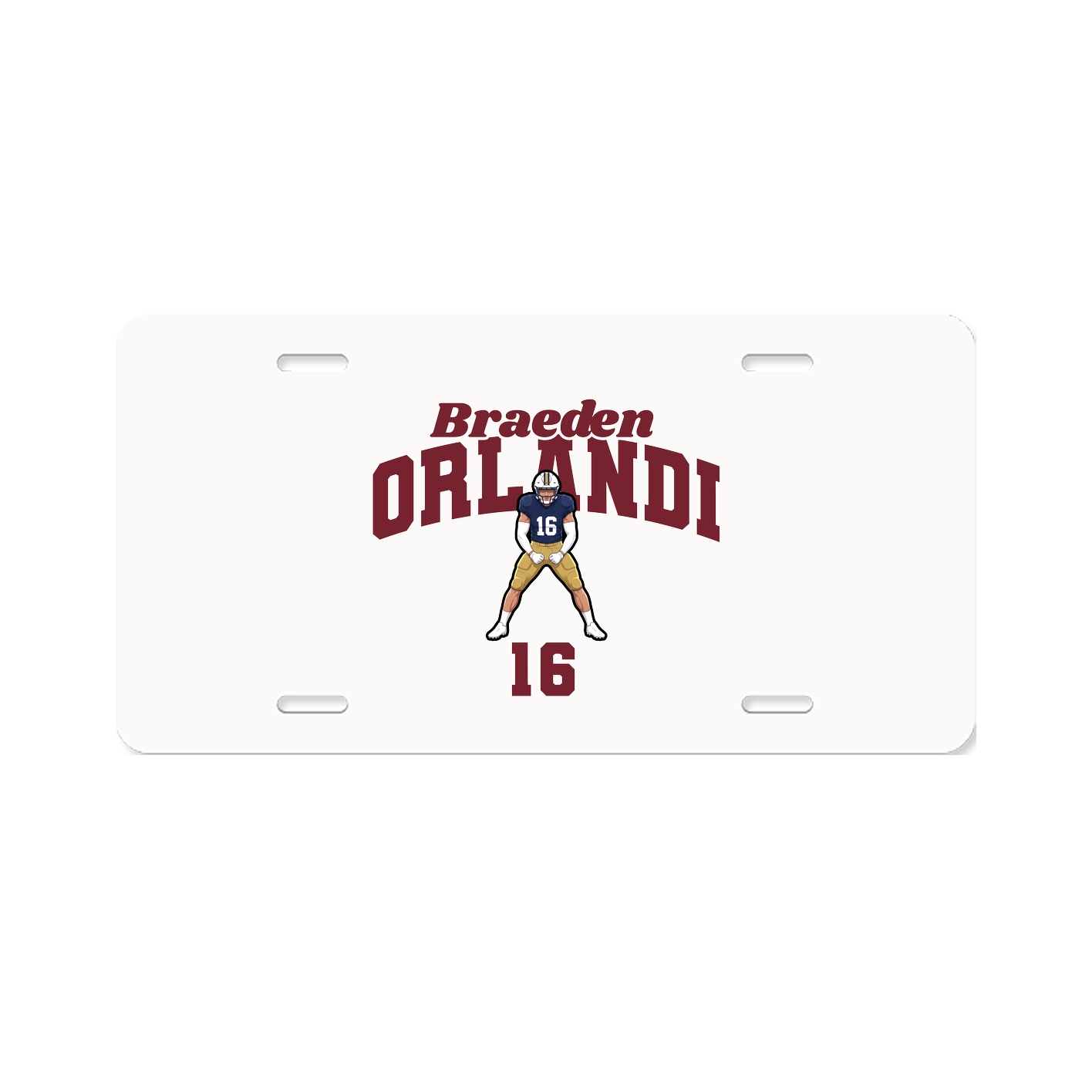 License Plate — Signature Arch in Classic