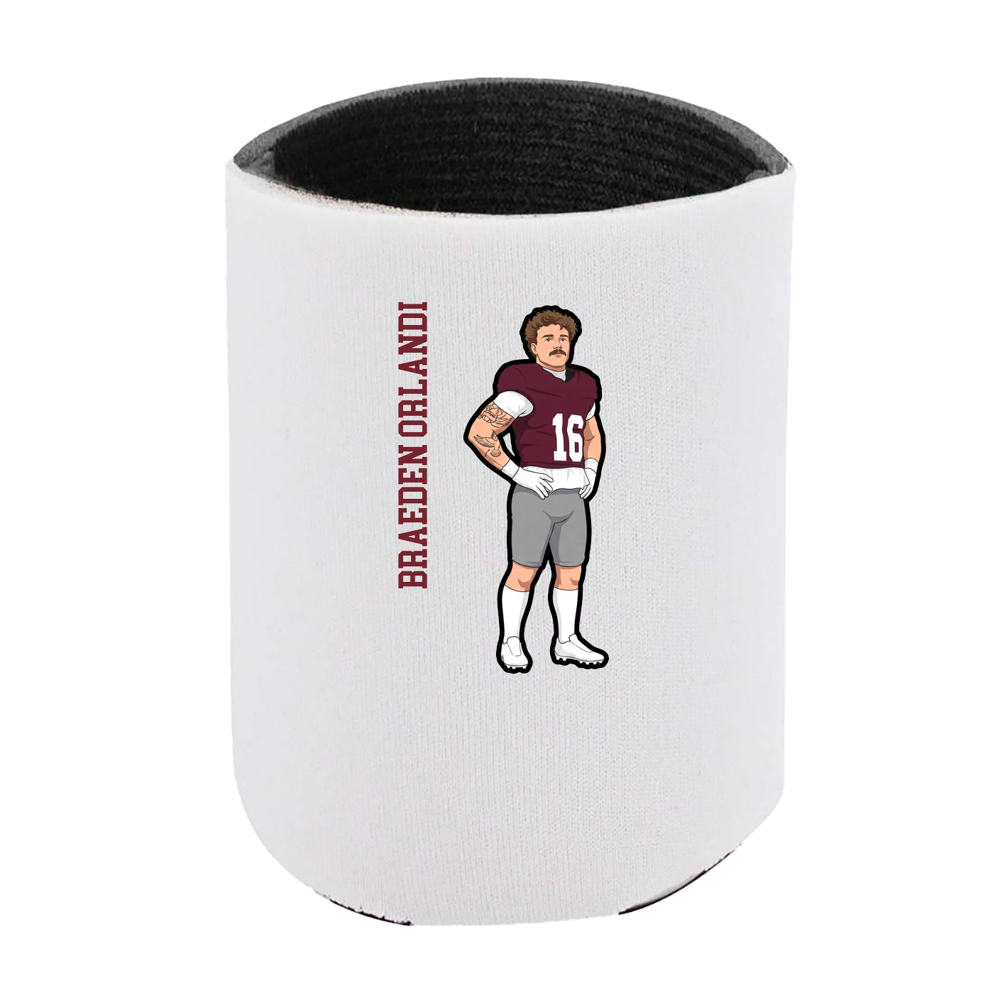 Can Holder — Name Vertical in White