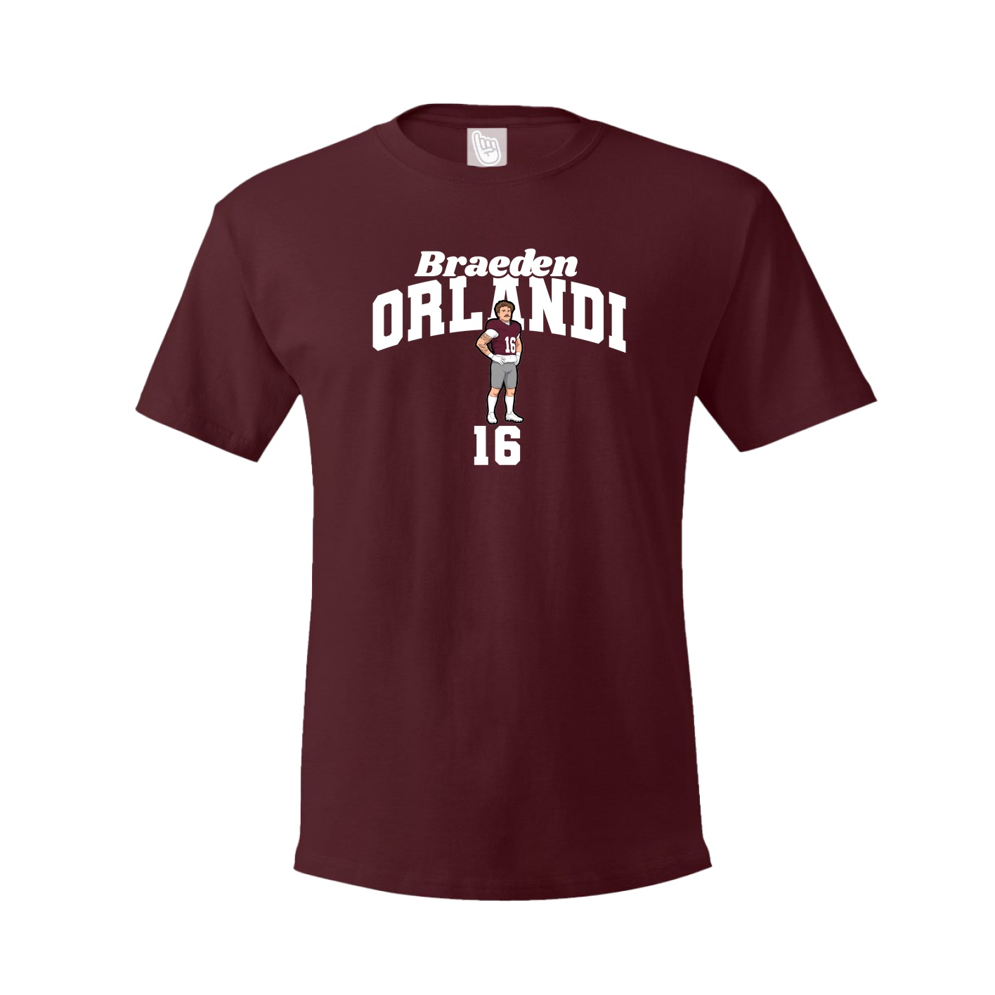 Youth Tee — Signature Arch in Maroon