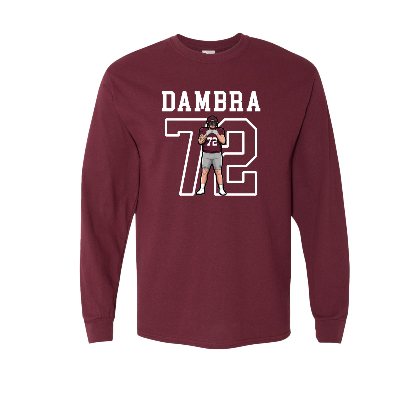 Long Sleeve Tee — Shirsey in Maroon