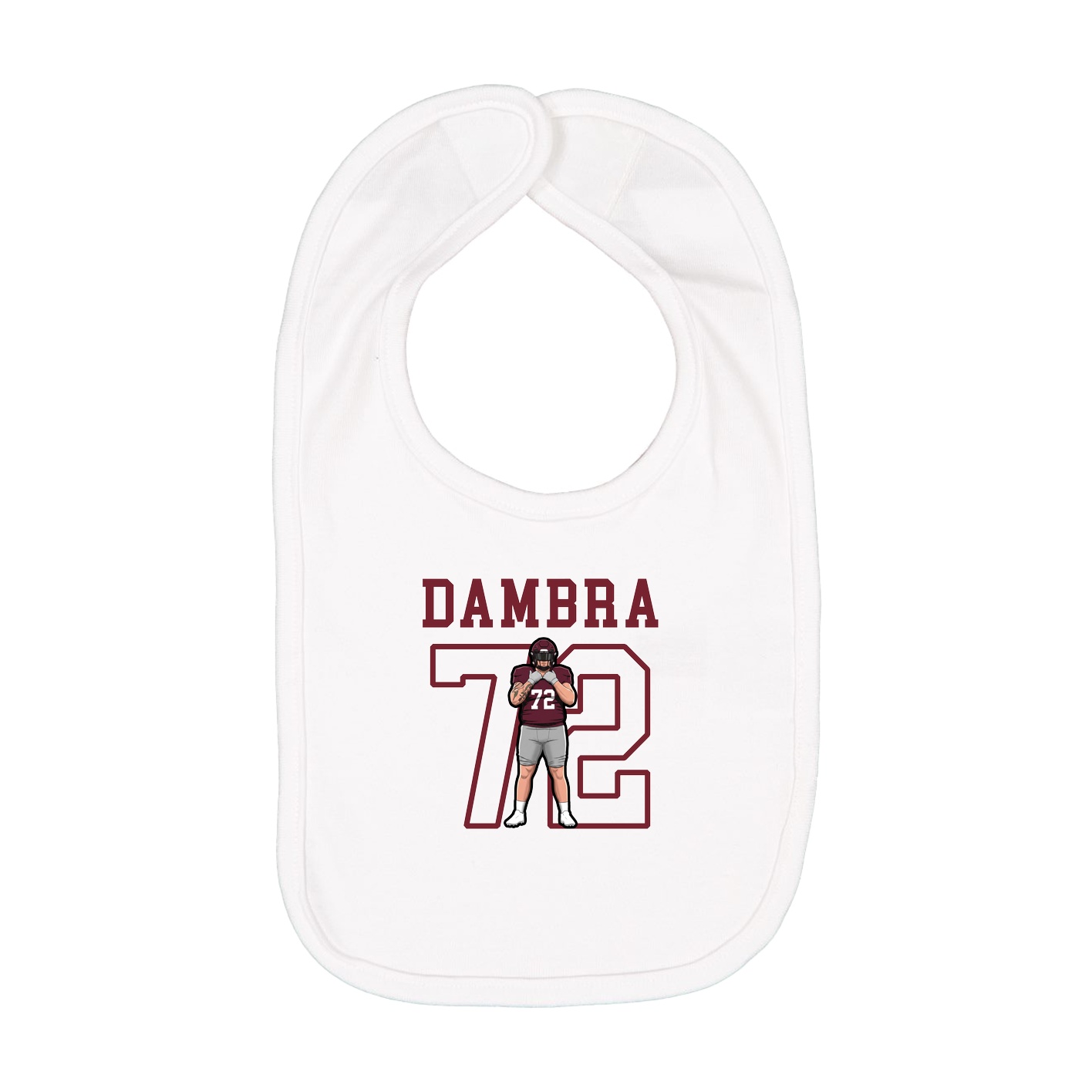 Infant Bib — Shirsey in White