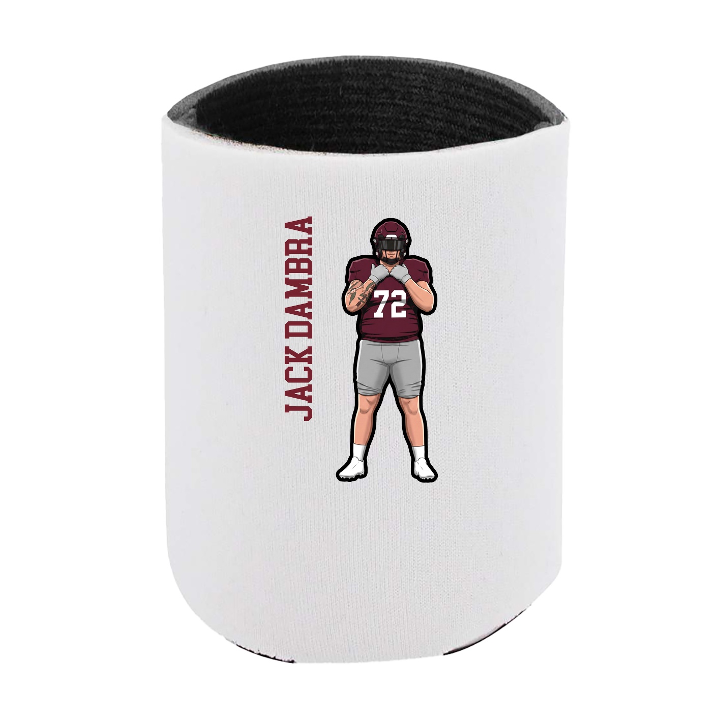 Can Holder — Name Vertical in White