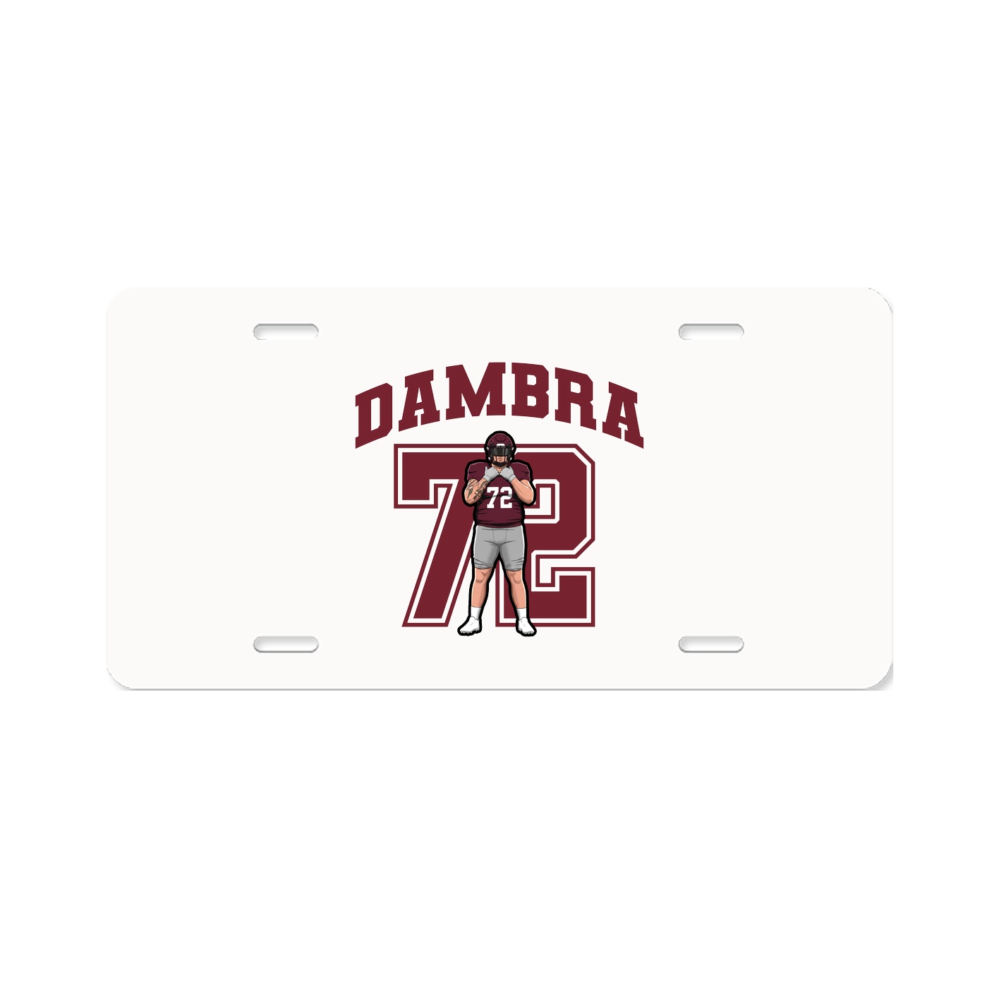 License Plate — Number in Classic