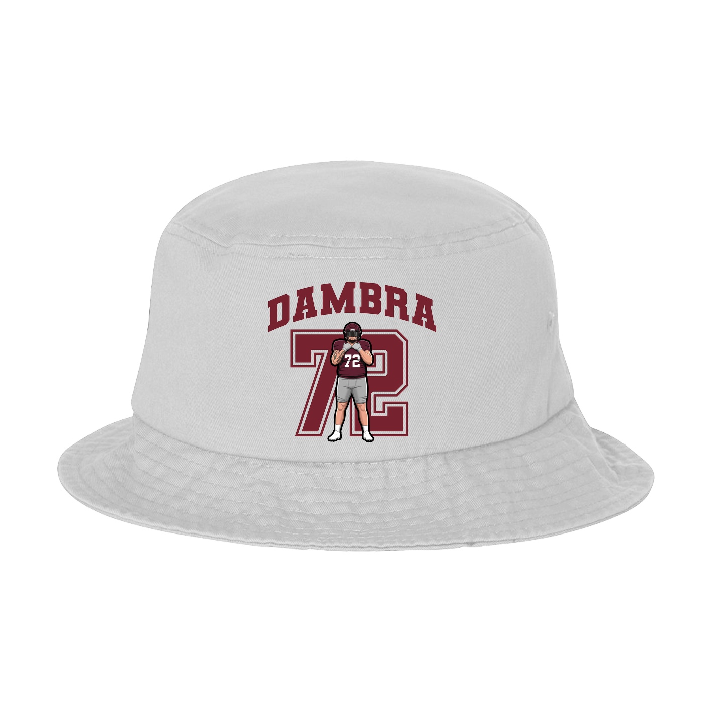Bucket Cap — Number in White